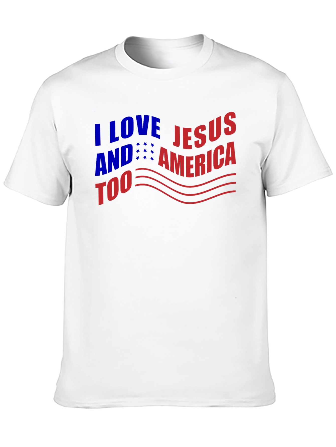 I Love Jesus & America Too Graphic T-Shirt