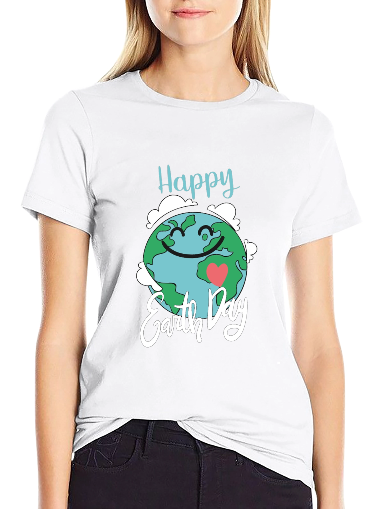 Happy Earth Day Black T-Shirt