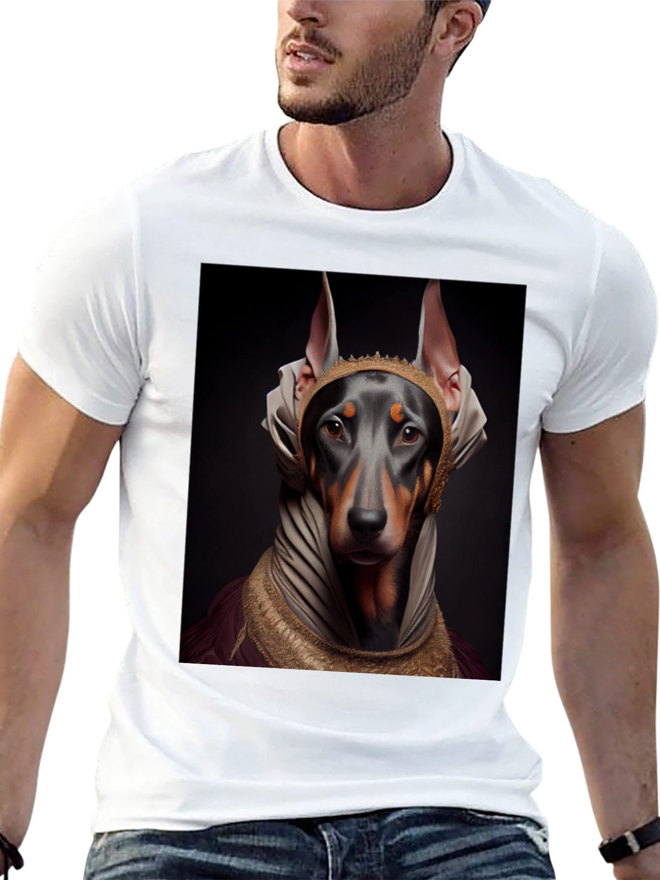 Doberman Dog Pharaoh Graphic Tee