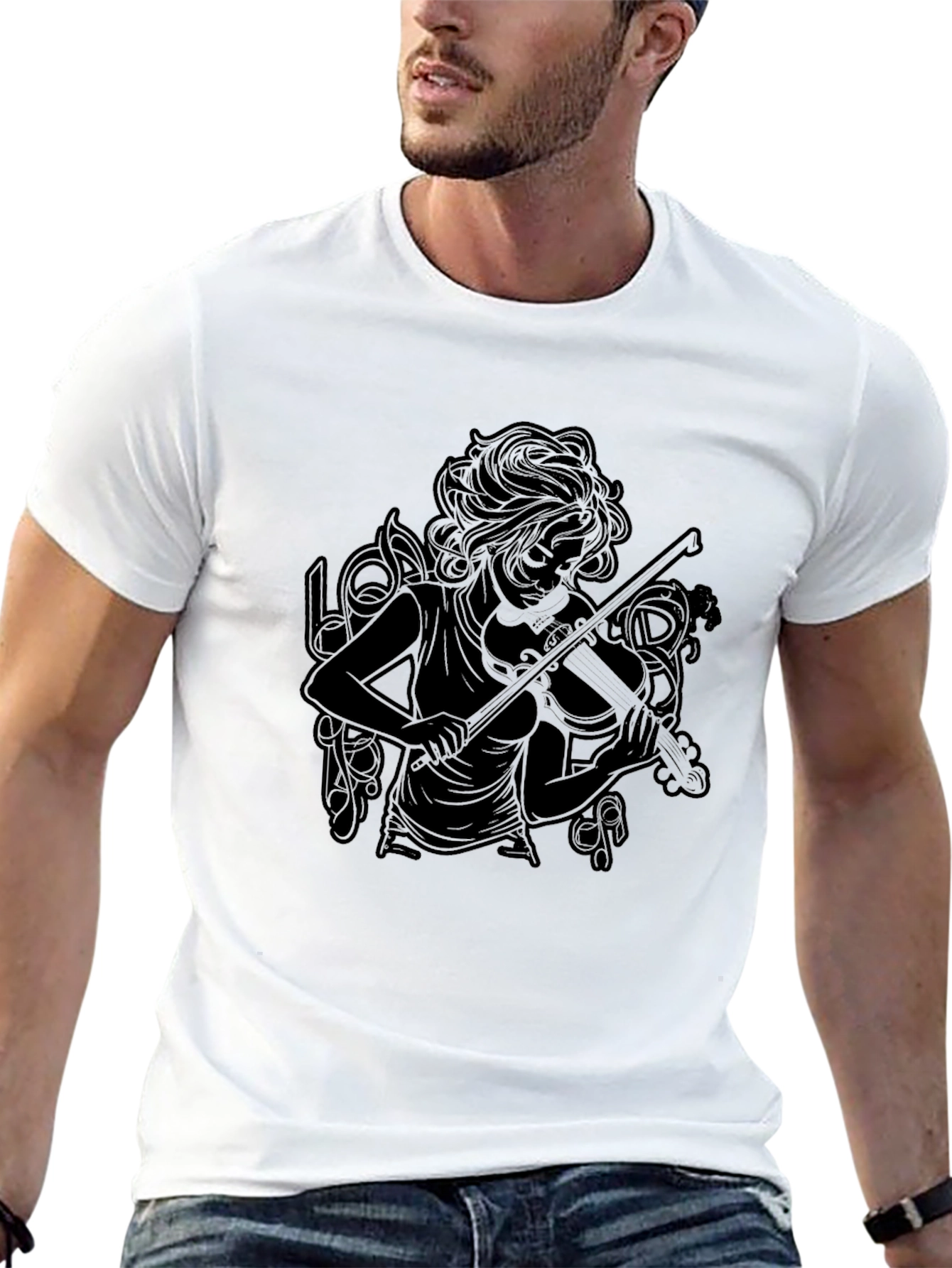 Musician Art Black T-Shirt - Stylish & Unique
