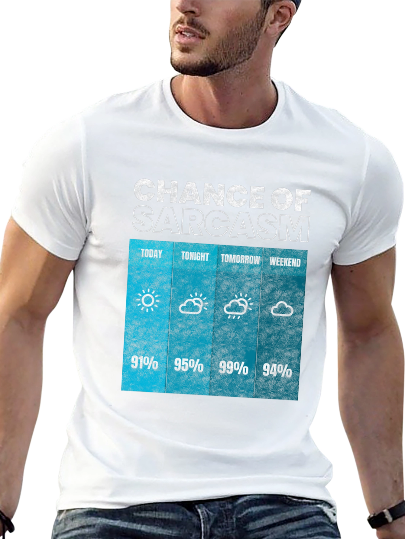 Sarcasm Weather Forecast Graphic Tee