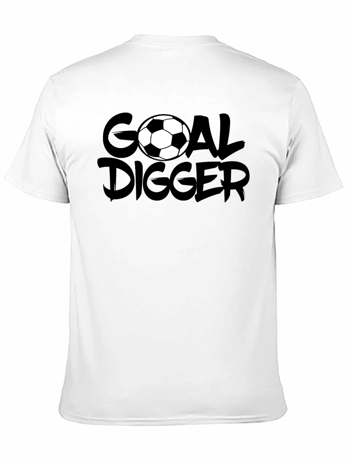 Goal Digger Soccer Graphic T-Shirt - Black