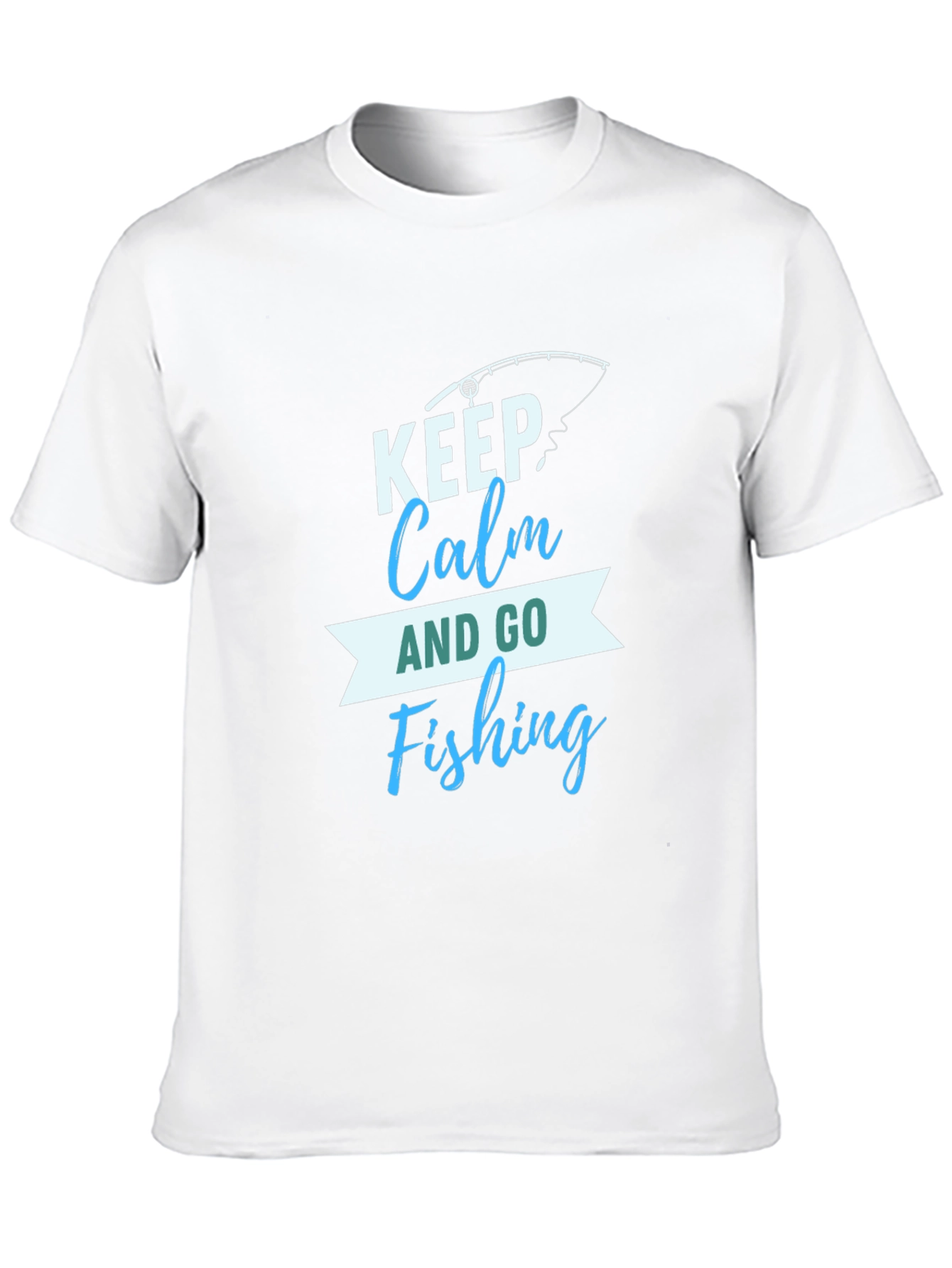 Keep Calm and Go Fishing Graphic T-Shirt