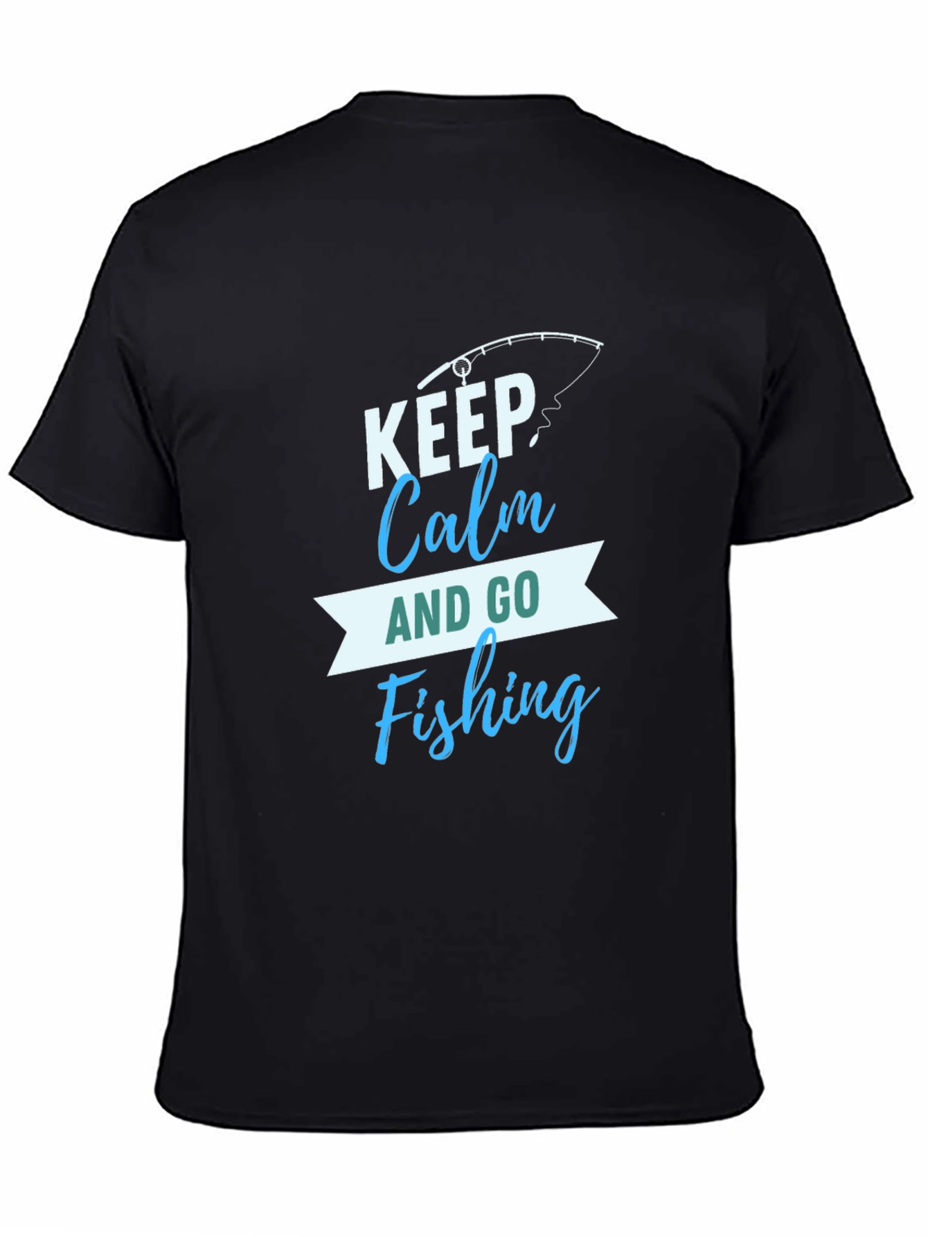 Keep Calm and Go Fishing Graphic T-Shirt