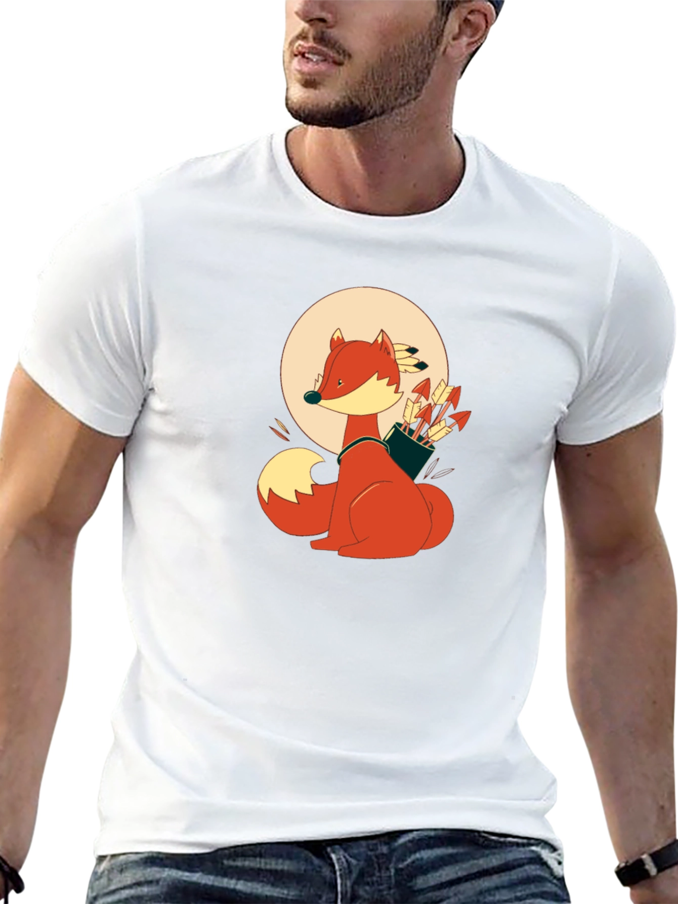 Fox Archer Black T-Shirt - Unique Graphic Tee