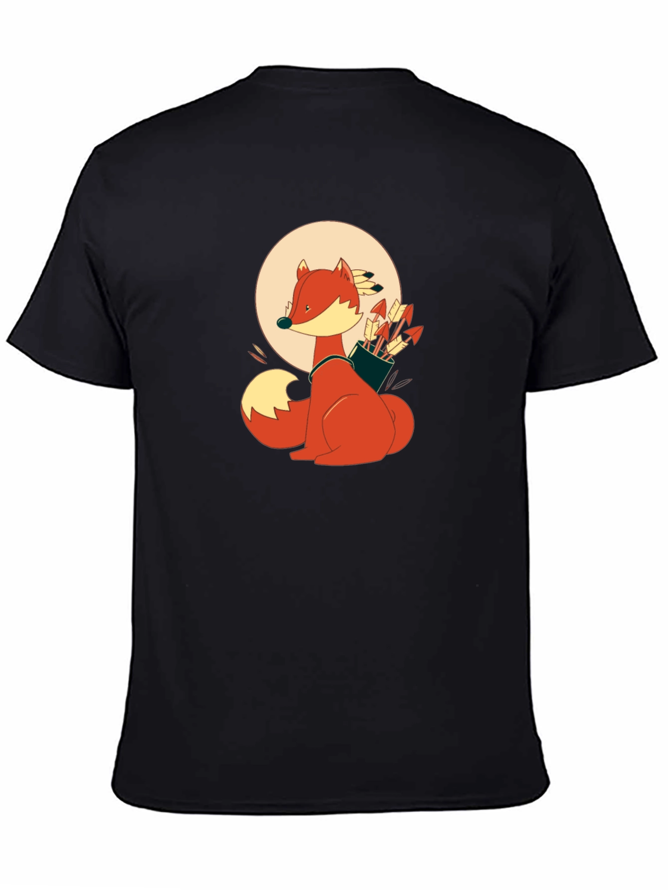 Fox Archer Black T-Shirt - Unique Graphic Tee