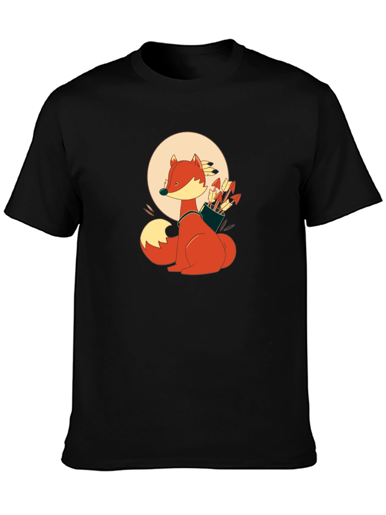 Fox Archer Black T-Shirt - Unique Graphic Tee