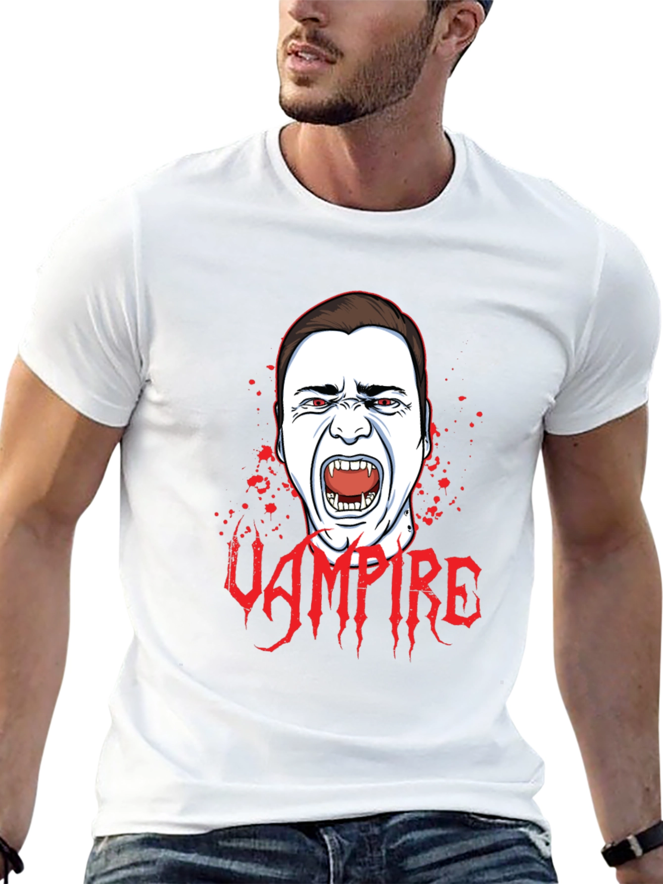 Vampire Graphic T-Shirt - Halloween Ready!