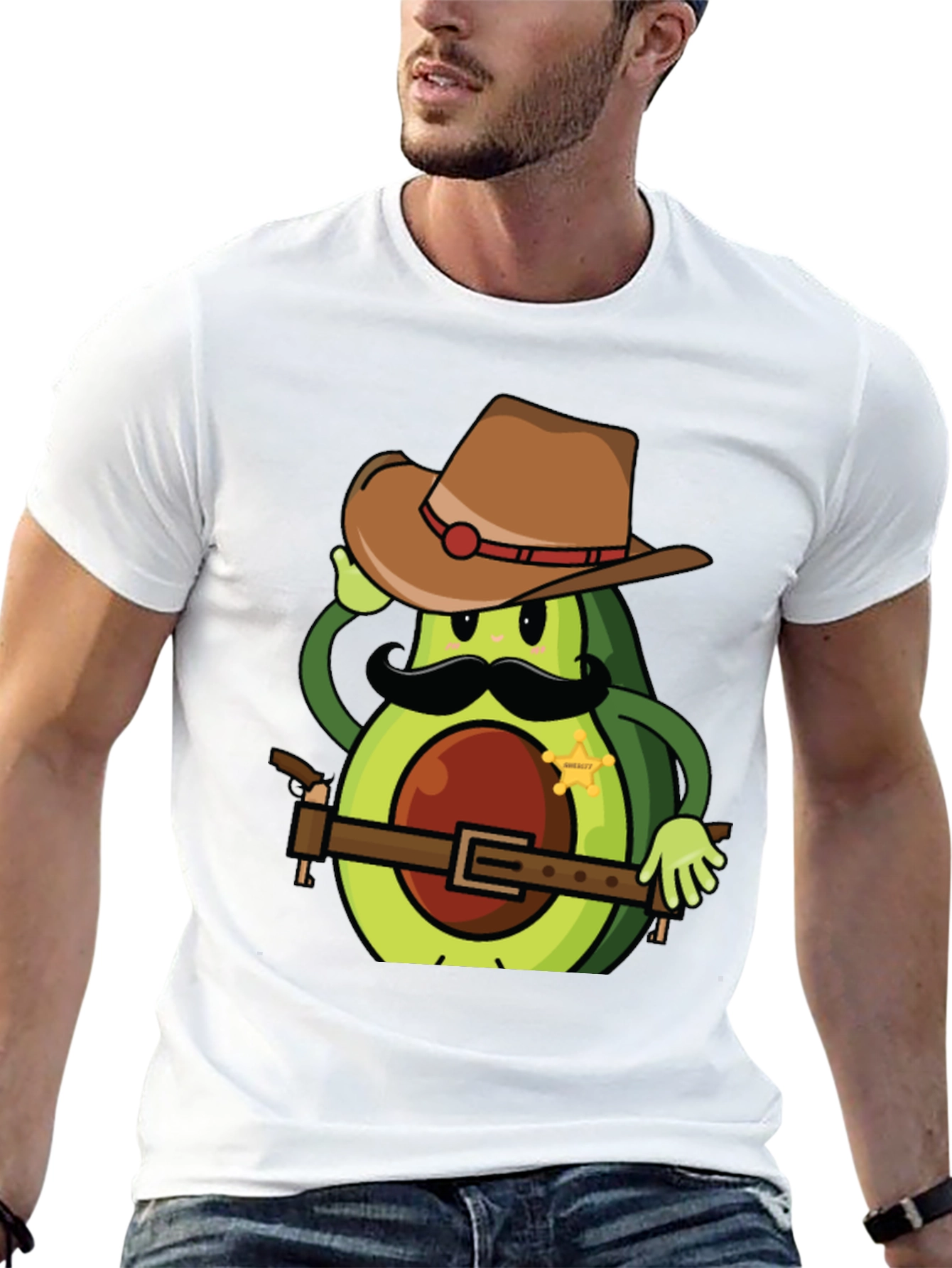 Funny Avocado Sheriff T-Shirt