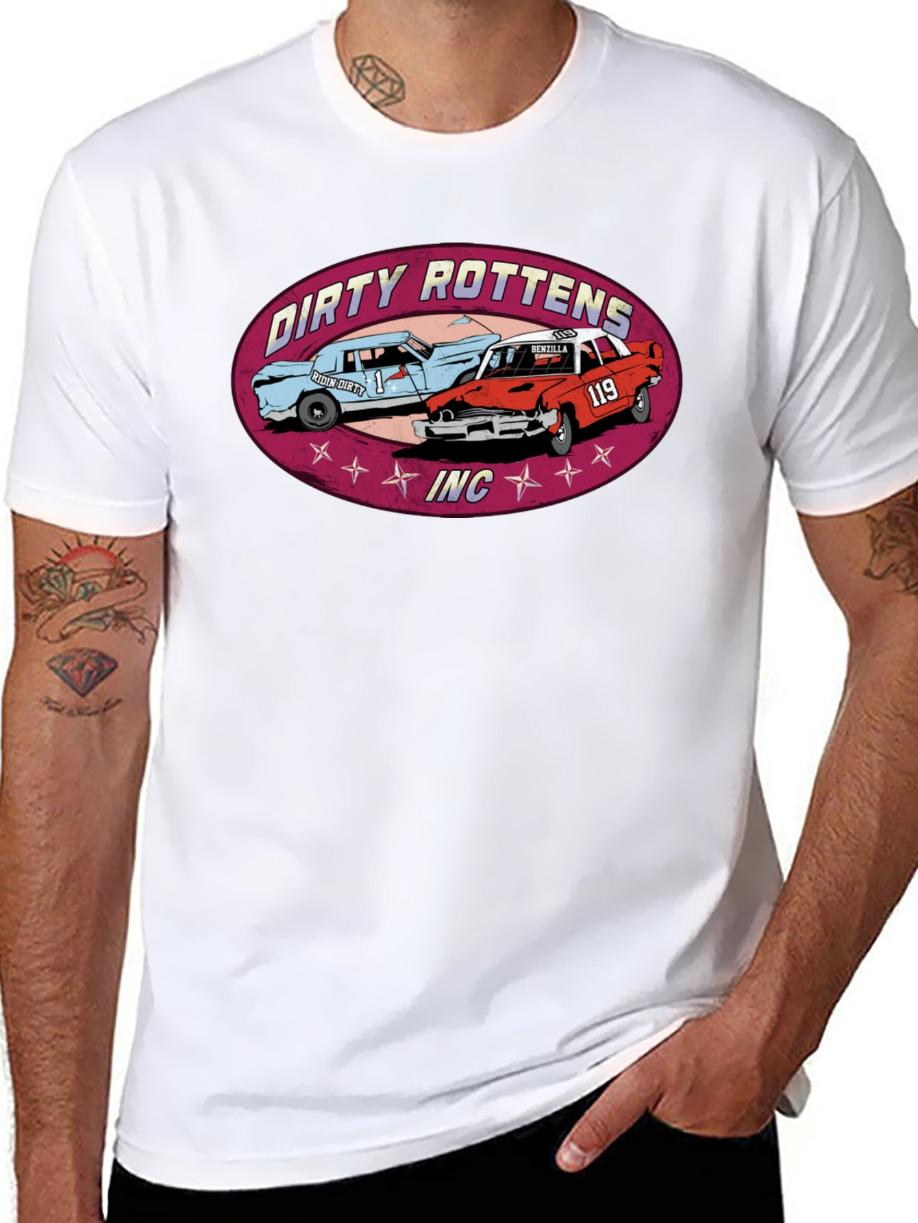 Dirty Rottens INC. Car T-Shirt