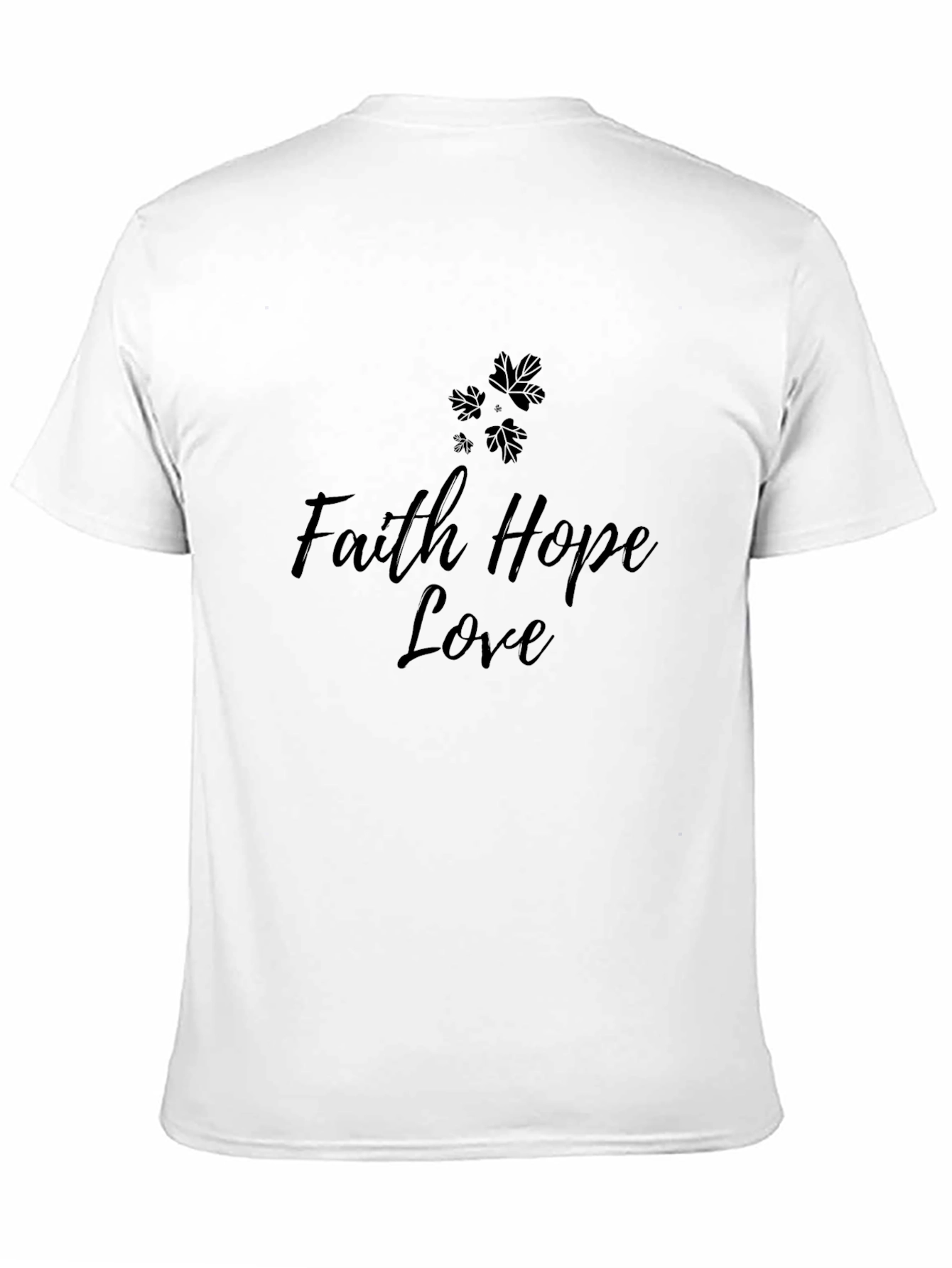 Faith Hope Love Graphic Tee - Stylish Black T-Shirt