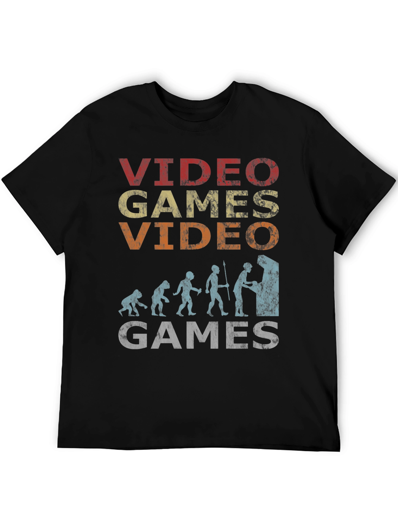 Retro Video Games Evolution T-Shirt