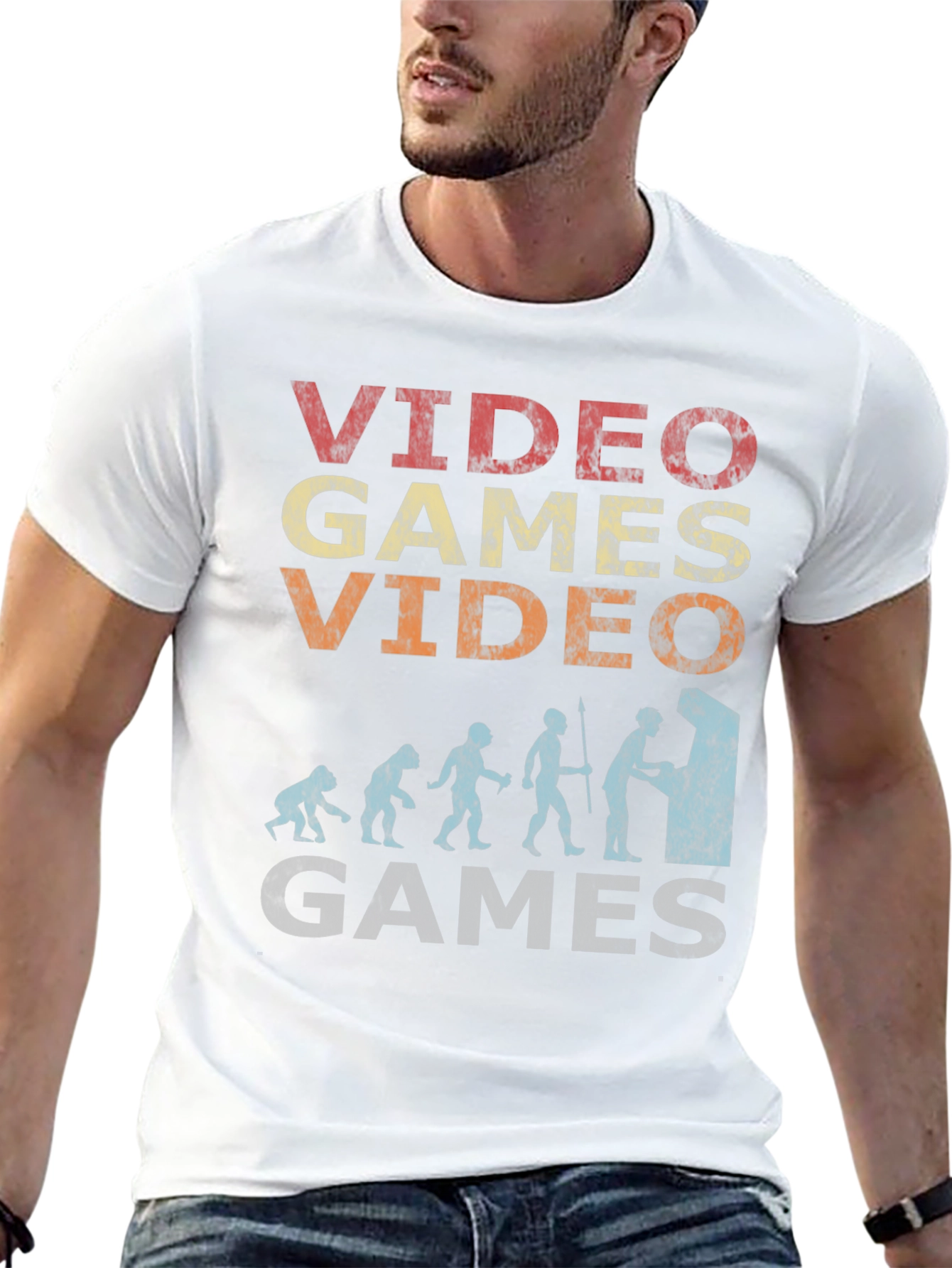 Retro Video Games Evolution T-Shirt