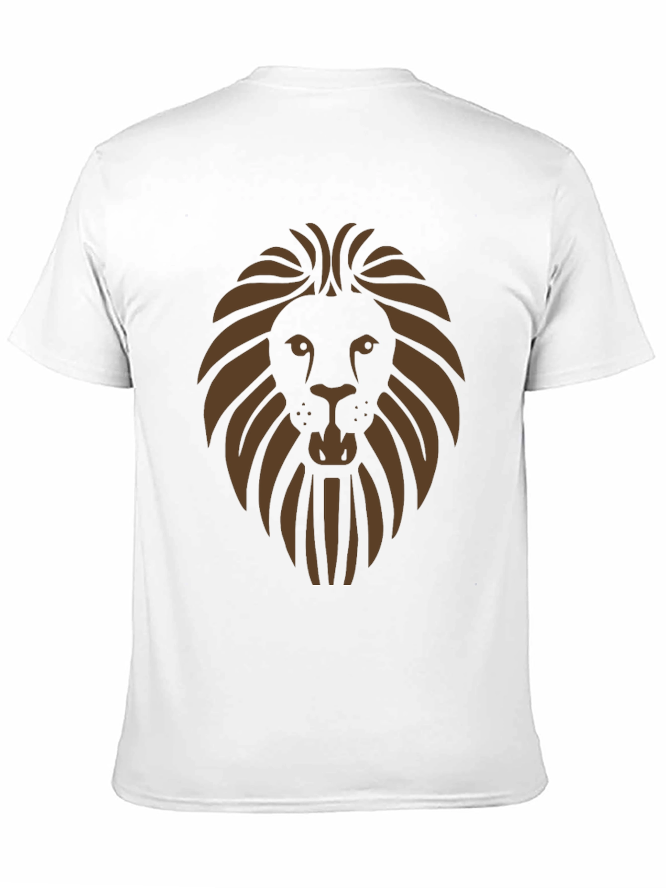 Lion Graphic Print Mens Black T-Shirt