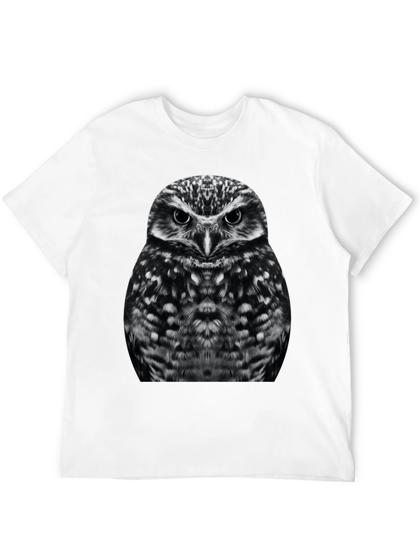 Owl Graphic T-Shirt - Black Cotton Tee