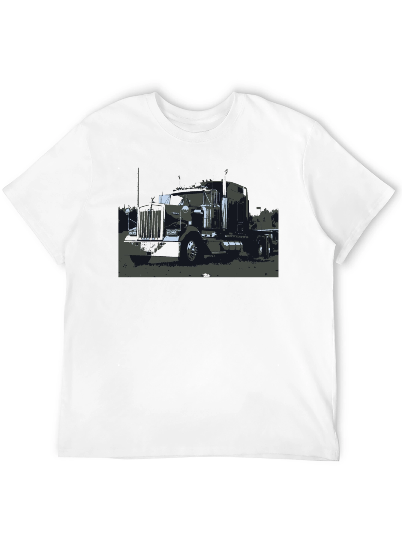 Truck Graphic Black T-Shirt - Classic Style