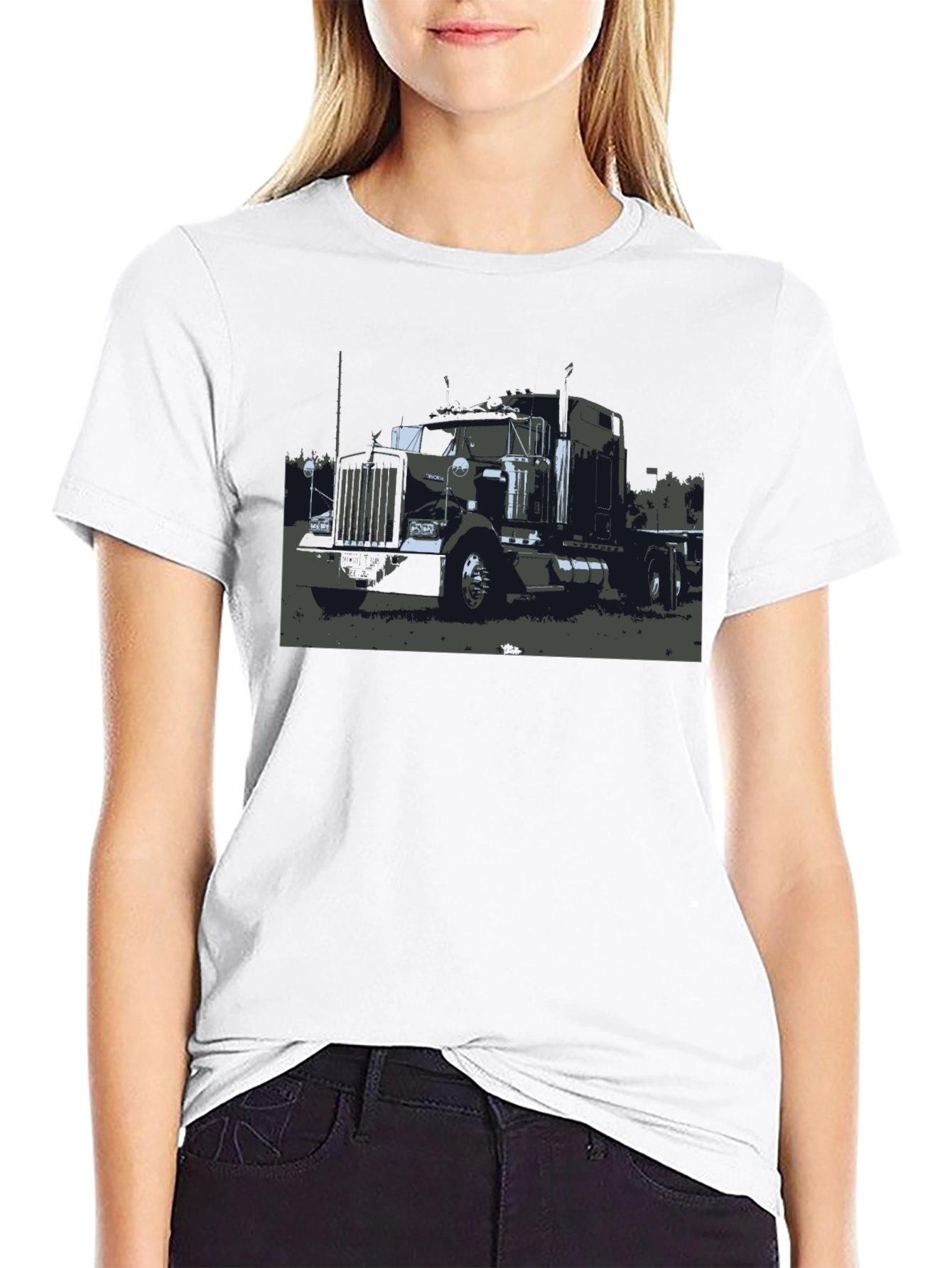 Truck Graphic Black T-Shirt - Classic Style
