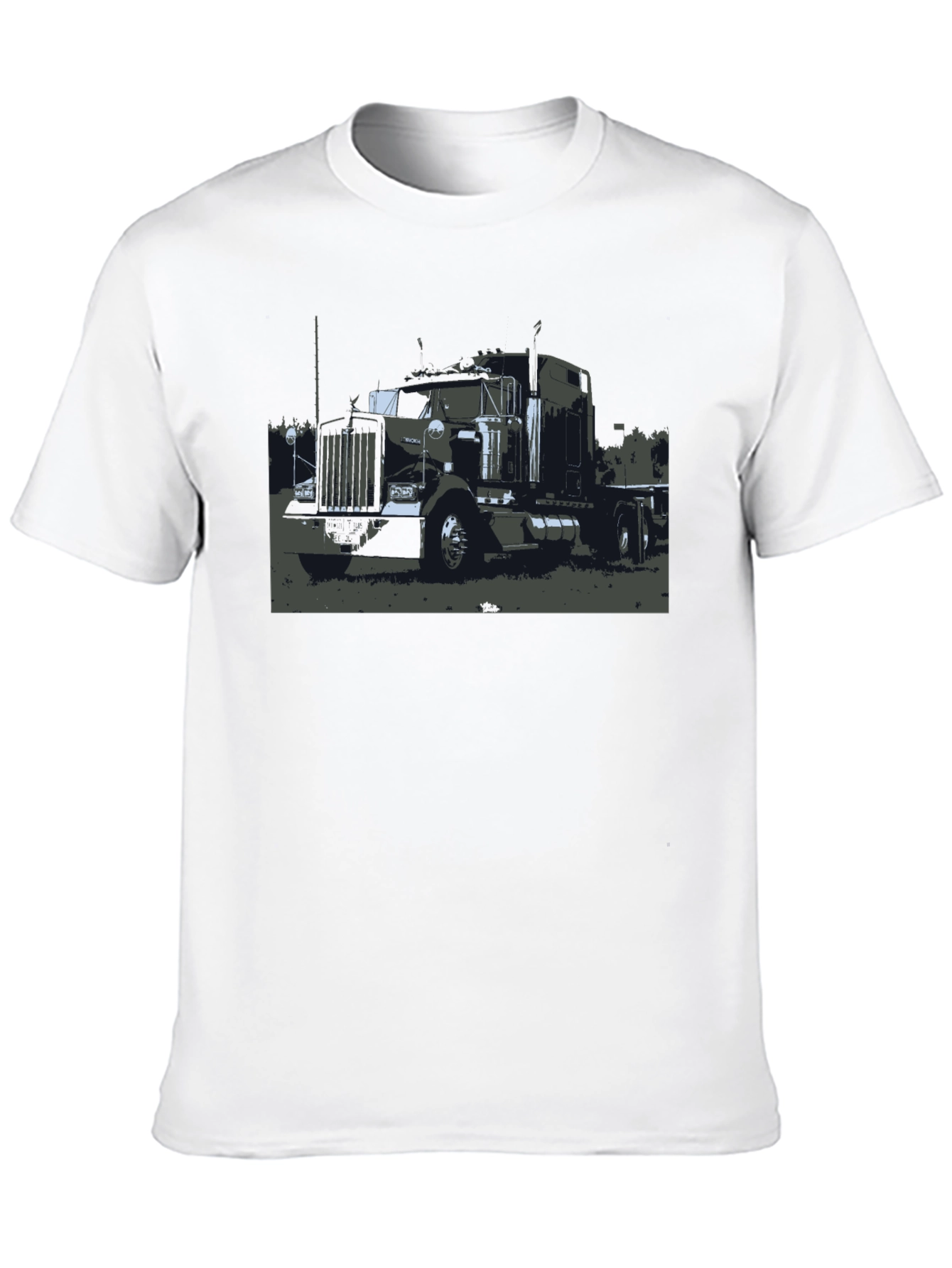 Truck Graphic Black T-Shirt - Classic Style