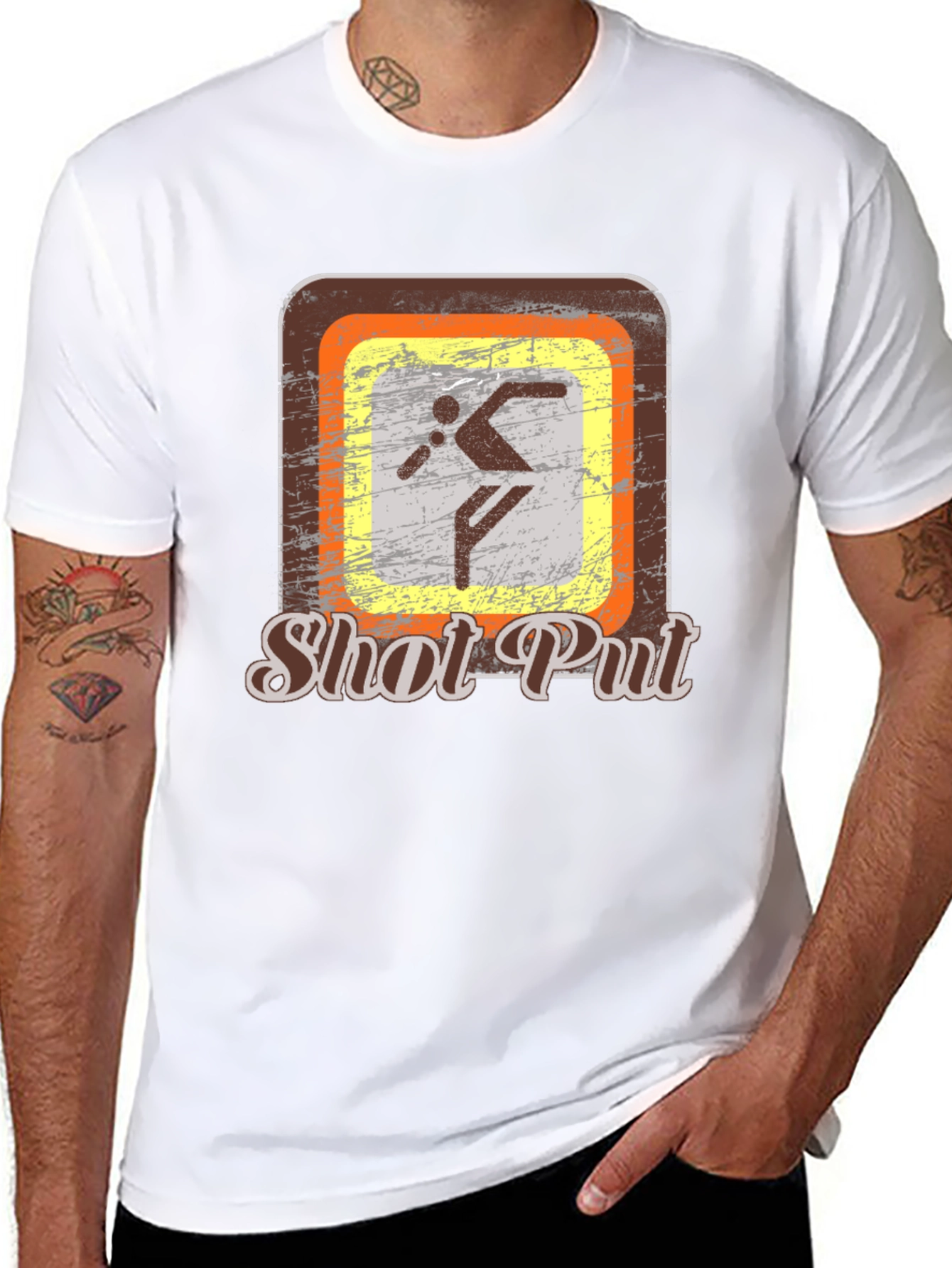 Shot Put Graphic T-Shirt for Athletes