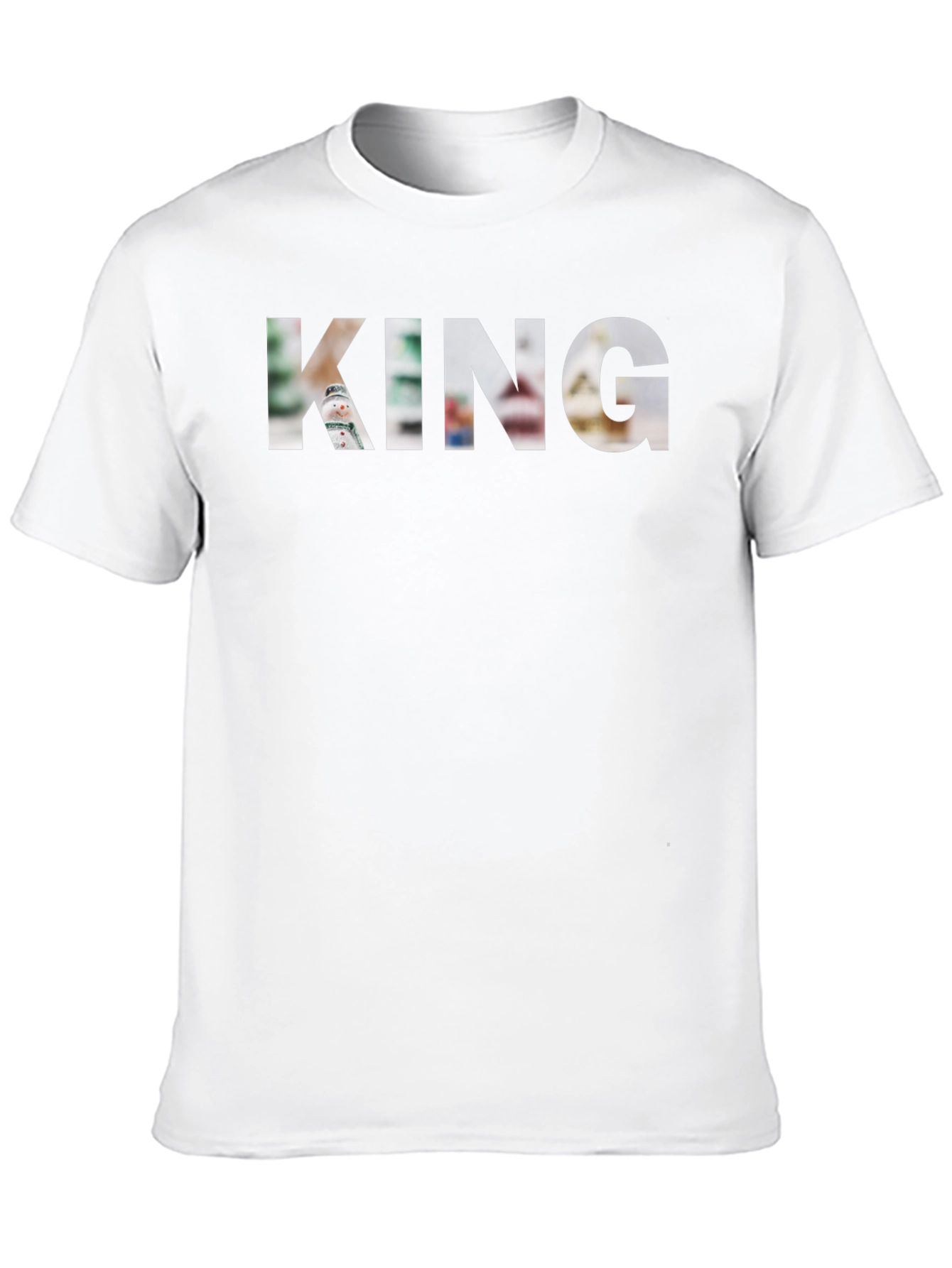 King Graphic T-Shirt - Black Crew Neck Tee
