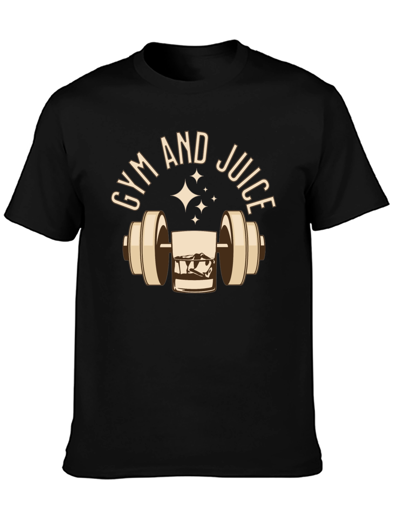 Gym and Juice Graphic Tee - Black