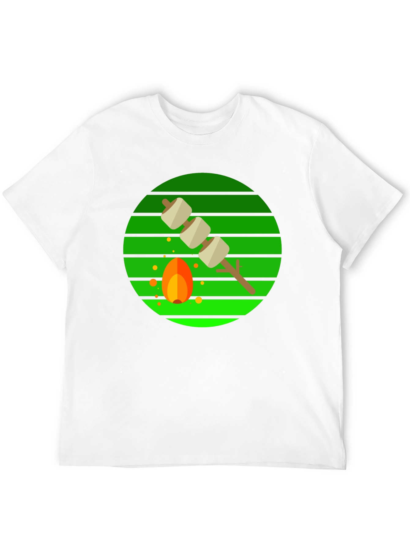 Marshmallow Roasting Campfire Graphic Tee