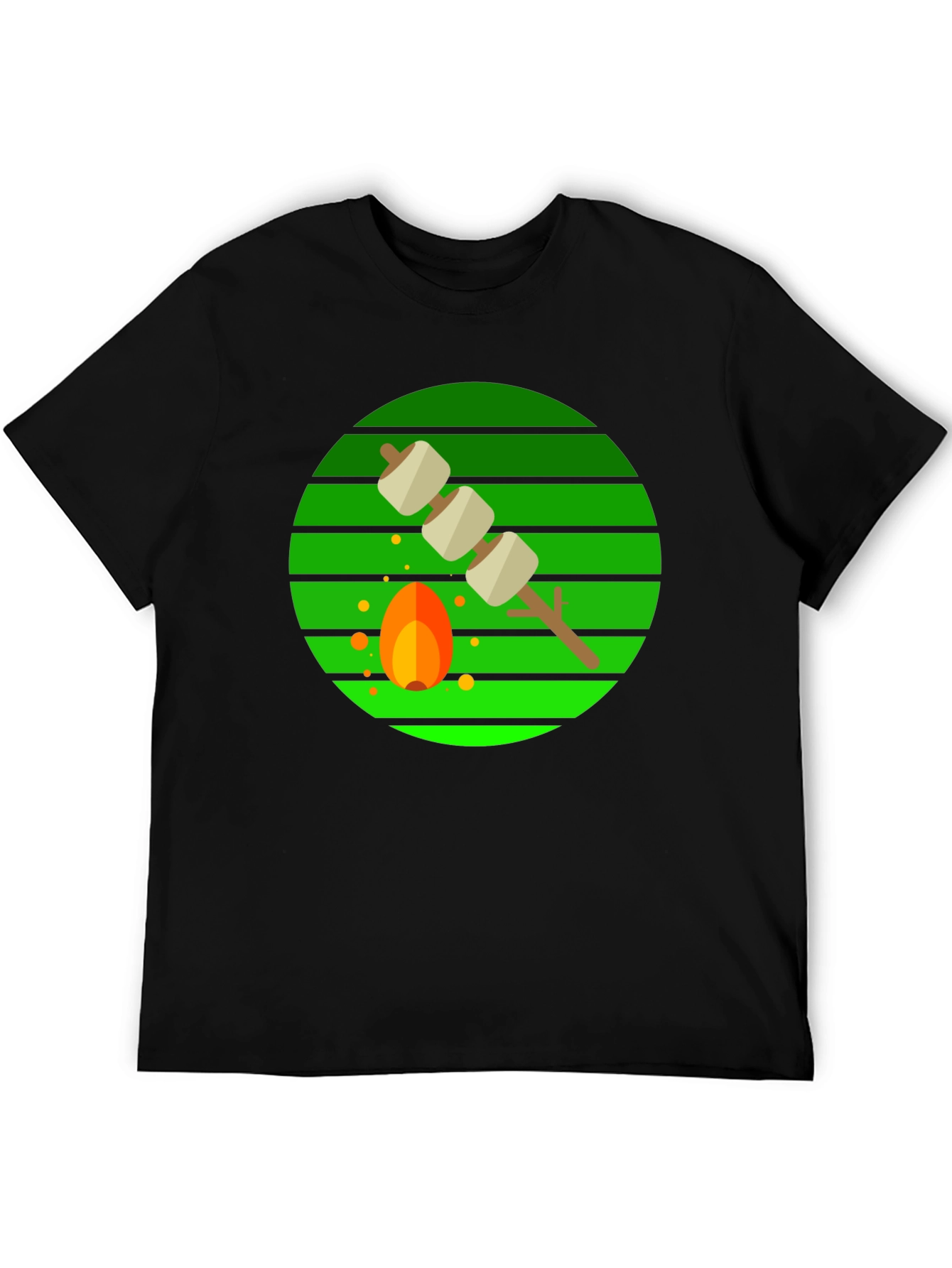 Marshmallow Roasting Campfire Graphic Tee