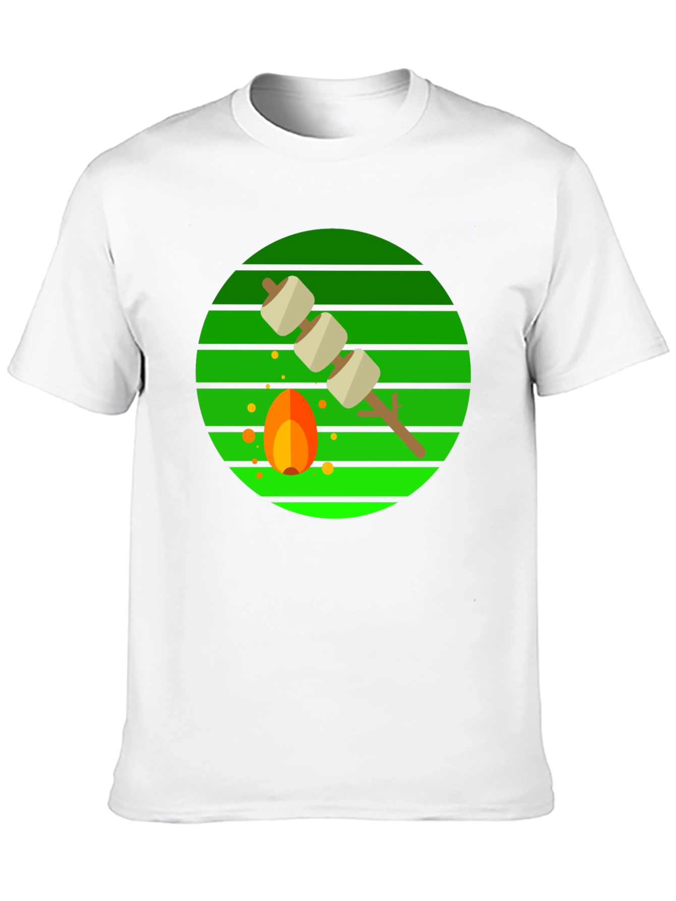 Marshmallow Roasting Campfire Graphic Tee