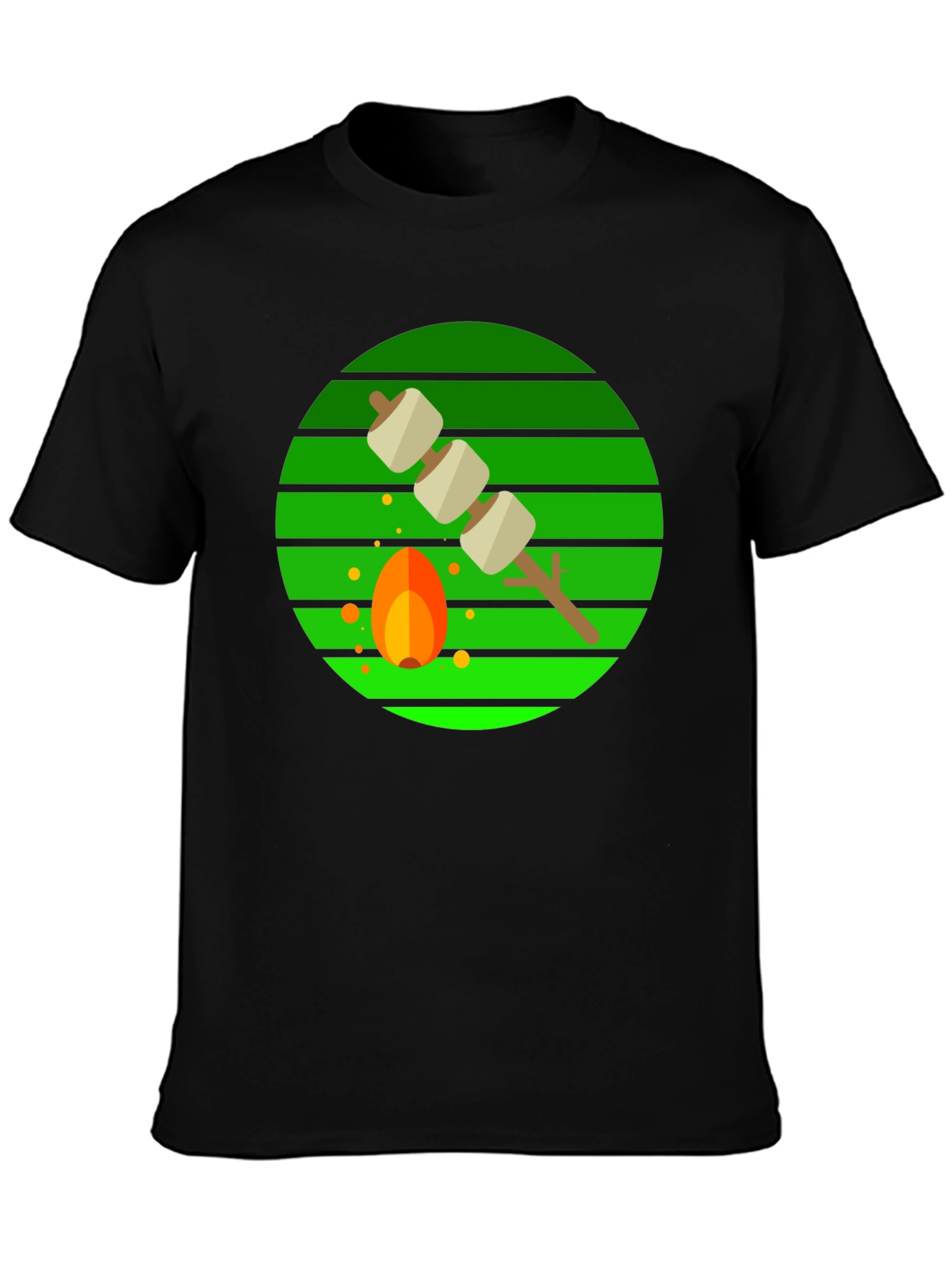 Marshmallow Roasting Campfire Graphic Tee