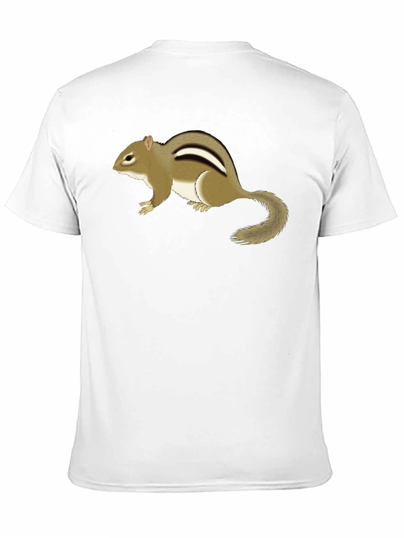 Chipmunk Graphic Tee - Black Cotton T-Shirt