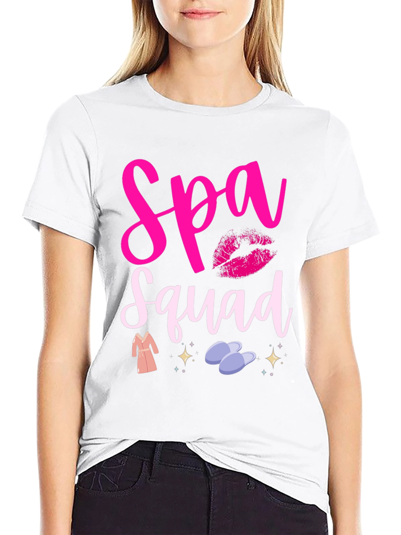 Spa Squad Graphic Tee - Relax in Style