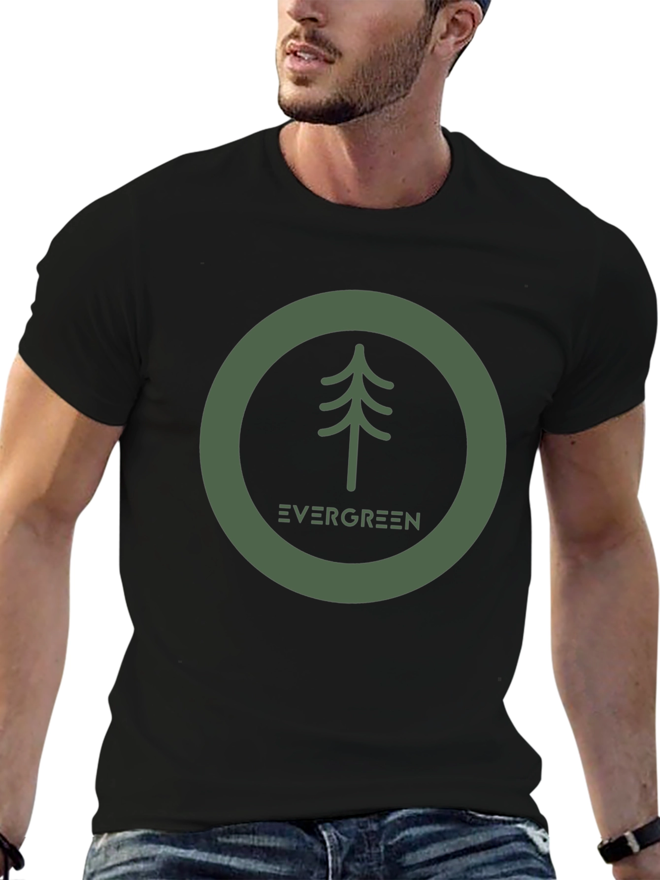 Evergreen Tree Graphic Tee - Nature Inspired Design