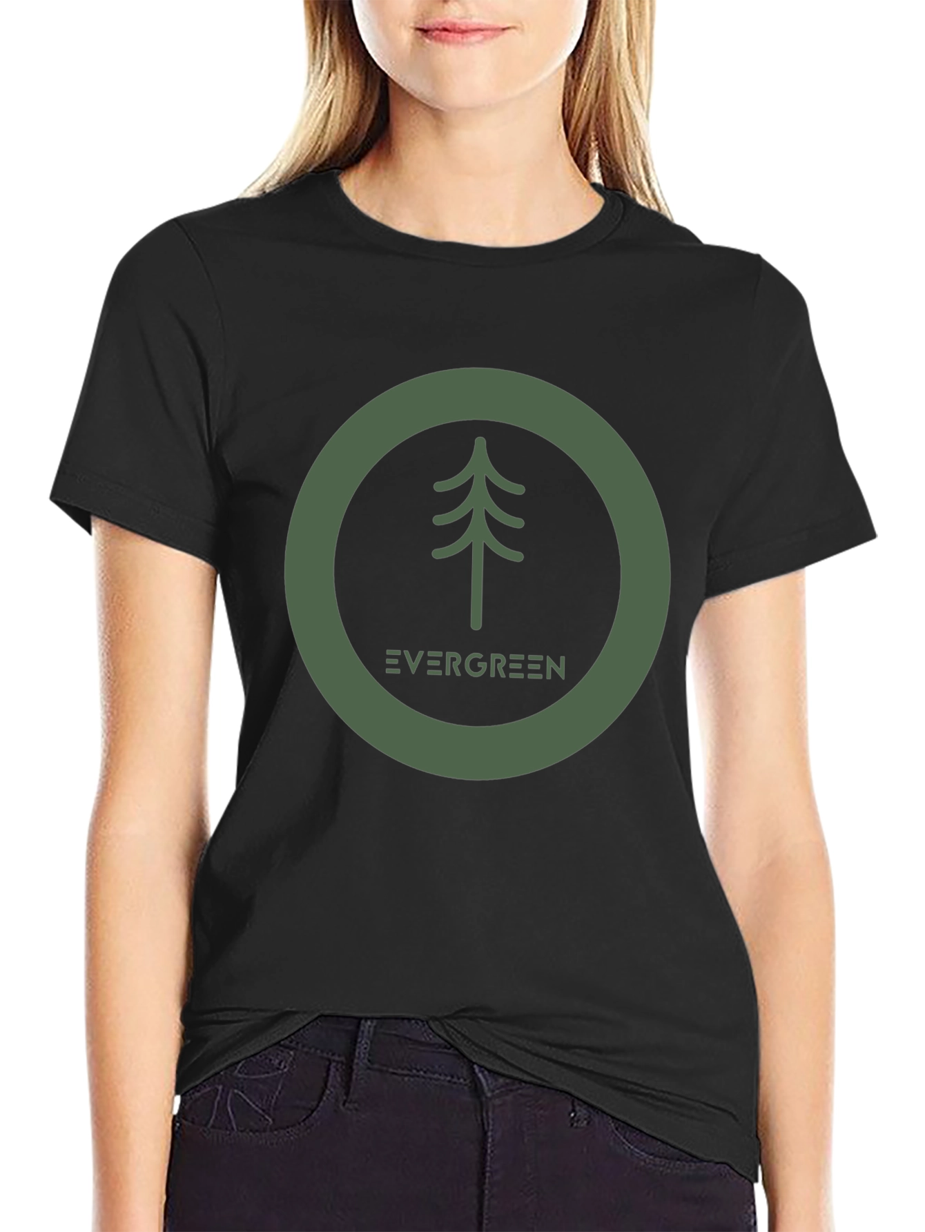 Evergreen Tree Graphic Tee - Nature Inspired Design