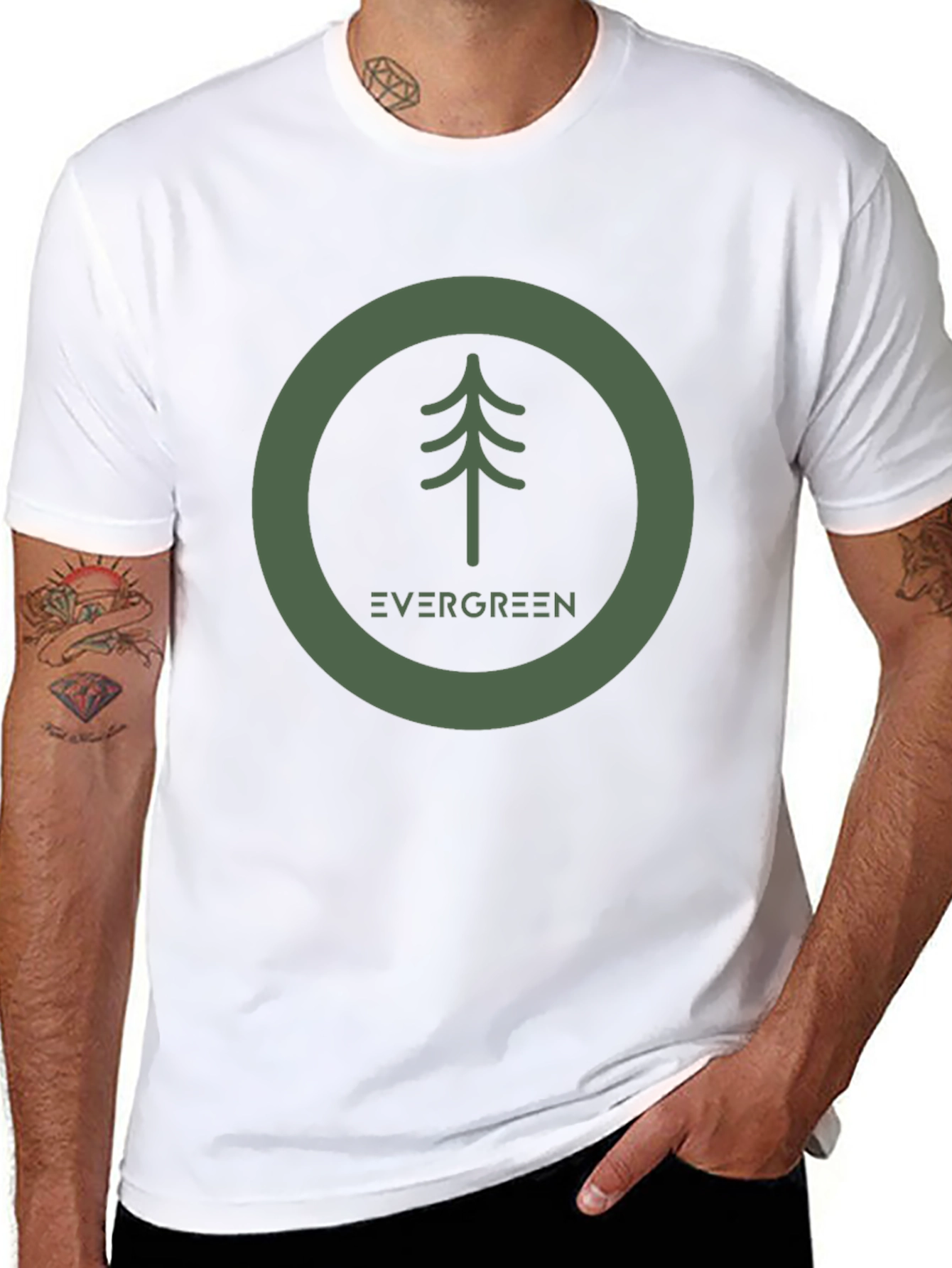 Evergreen Tree Graphic Tee - Nature Inspired Design