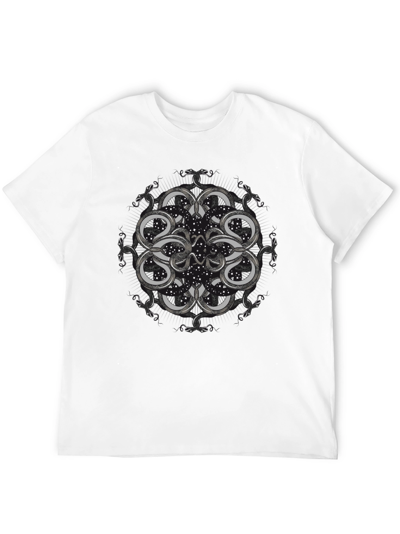 Snakes Constellation Black T-Shirt