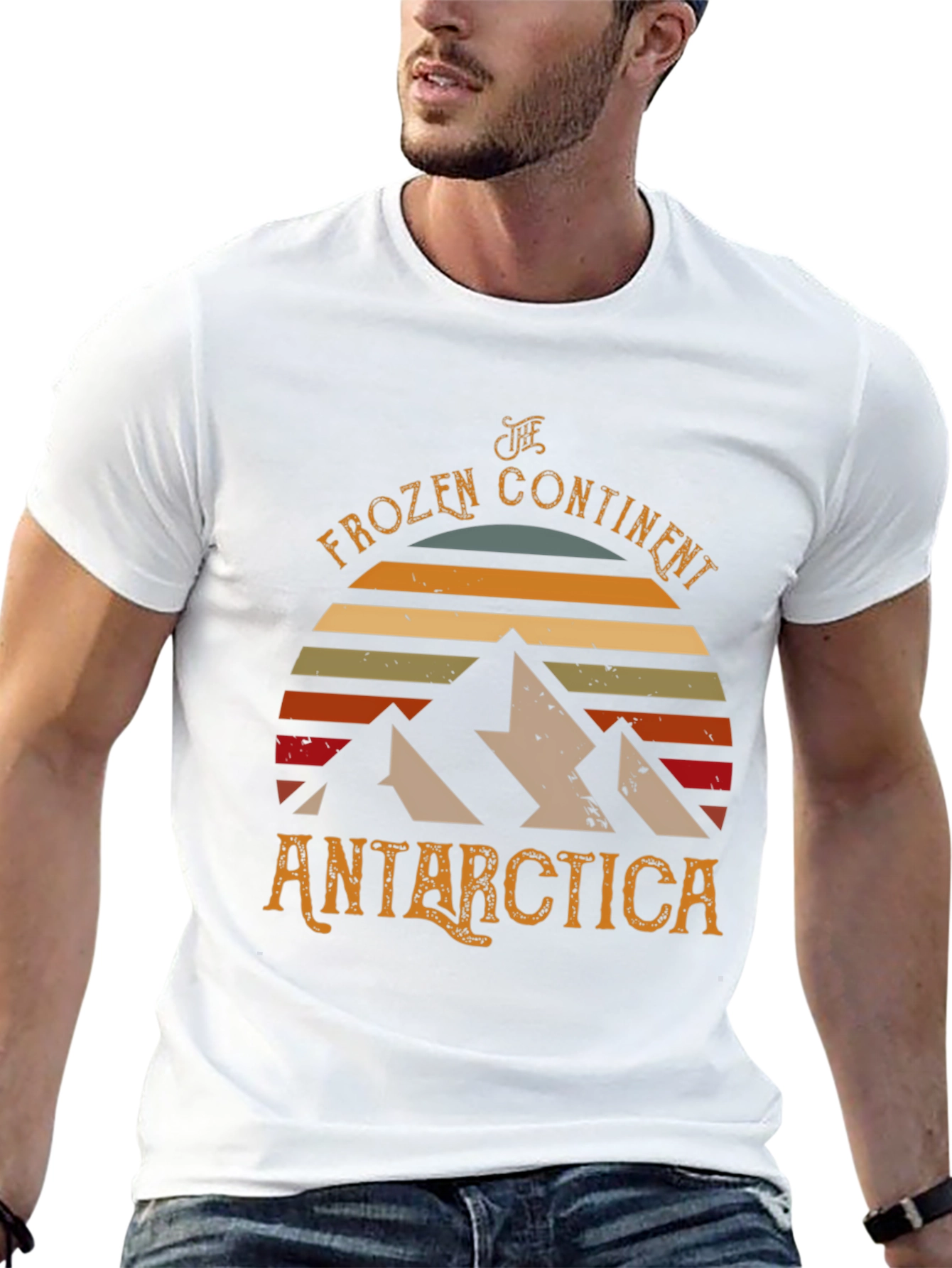 Antarctica Frozen Continent Graphic T-Shirt