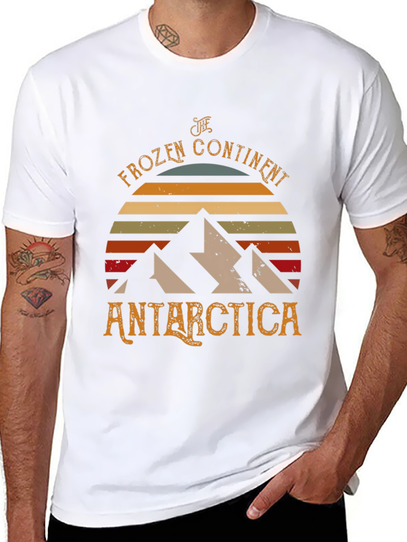 Antarctica Frozen Continent Graphic T-Shirt