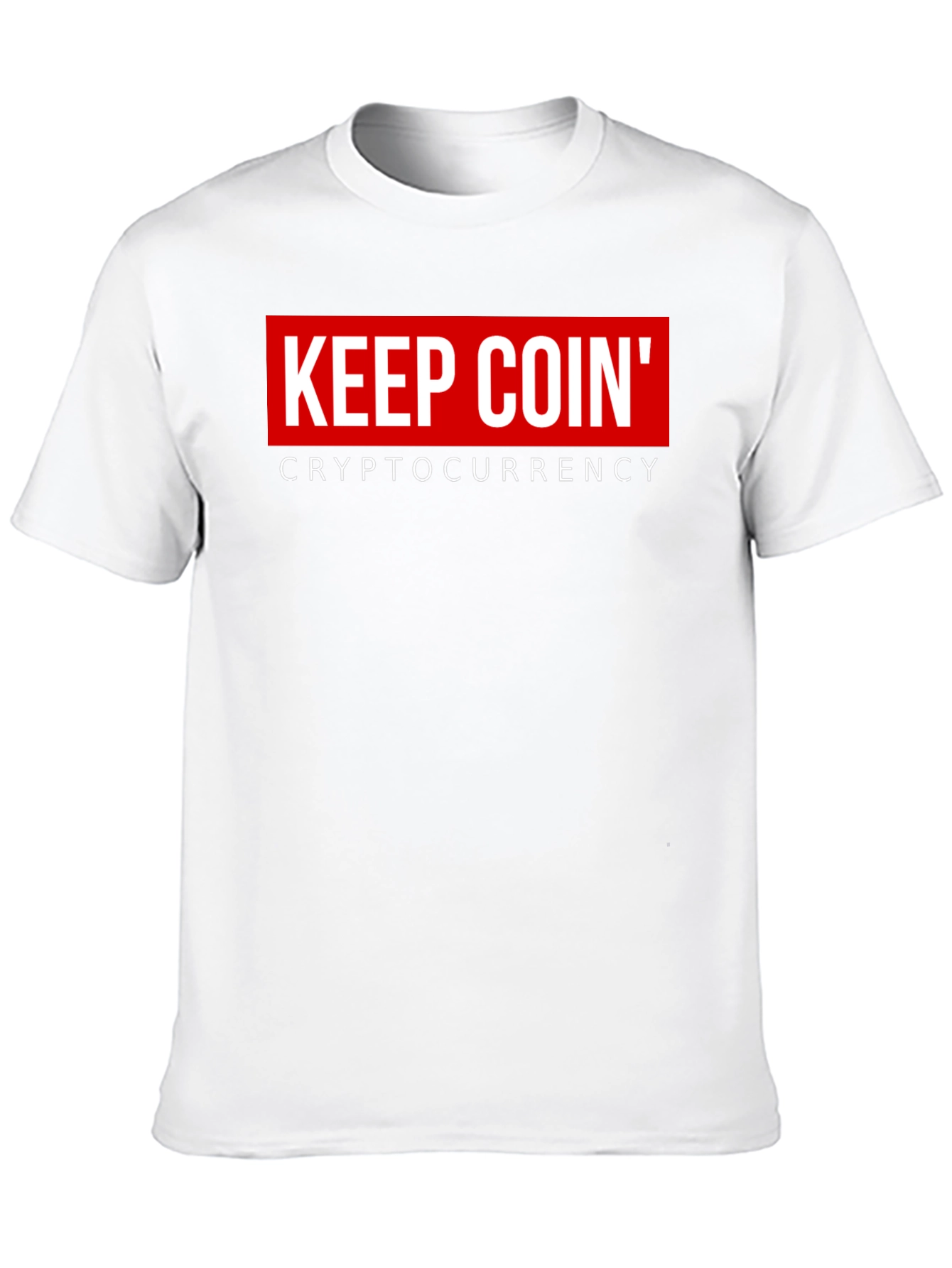 Keep Coin Cryptocurrency Black Graphic T-Shirt