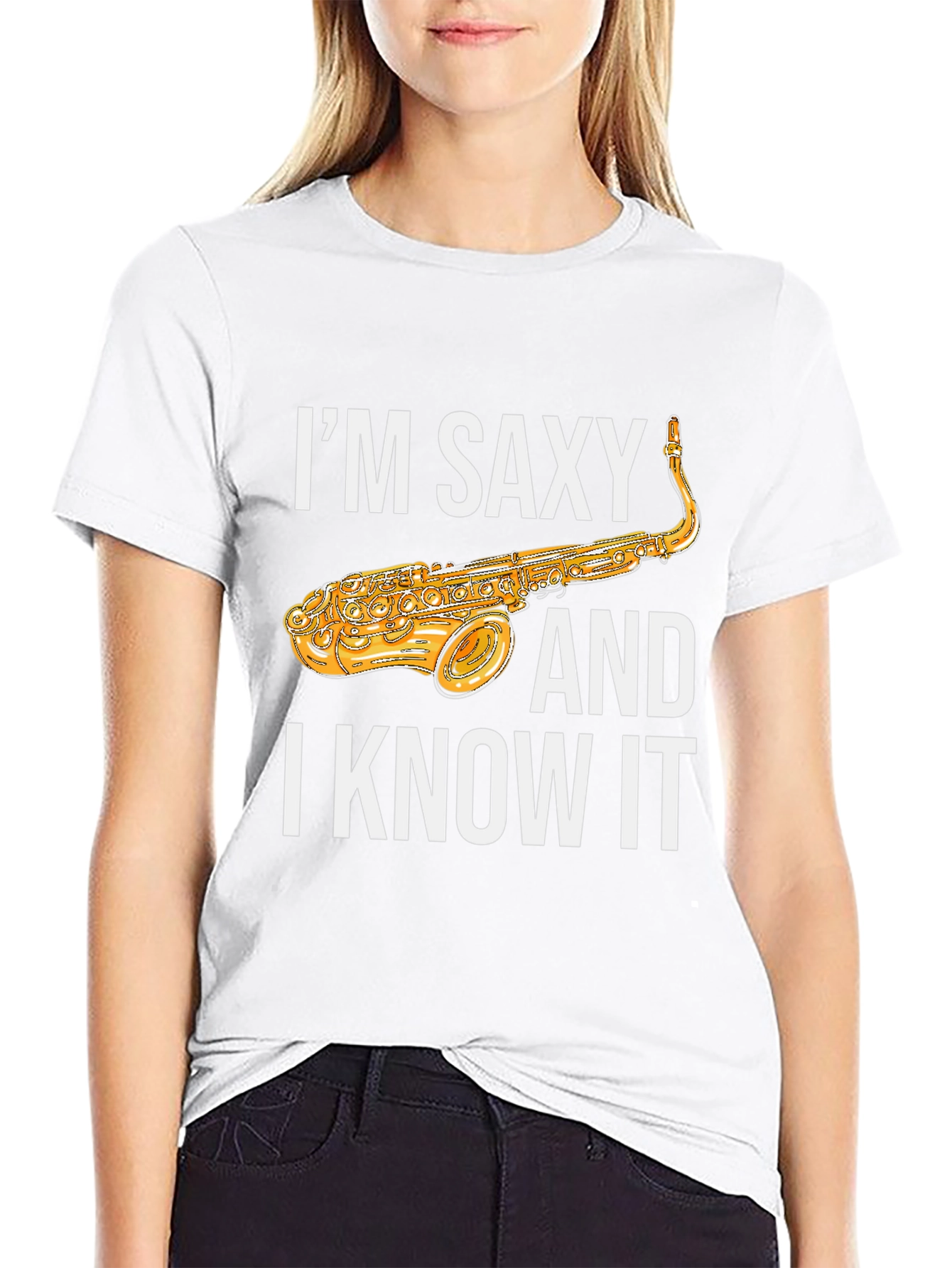 Im Saxy and I Know It Saxophone T-Shirt