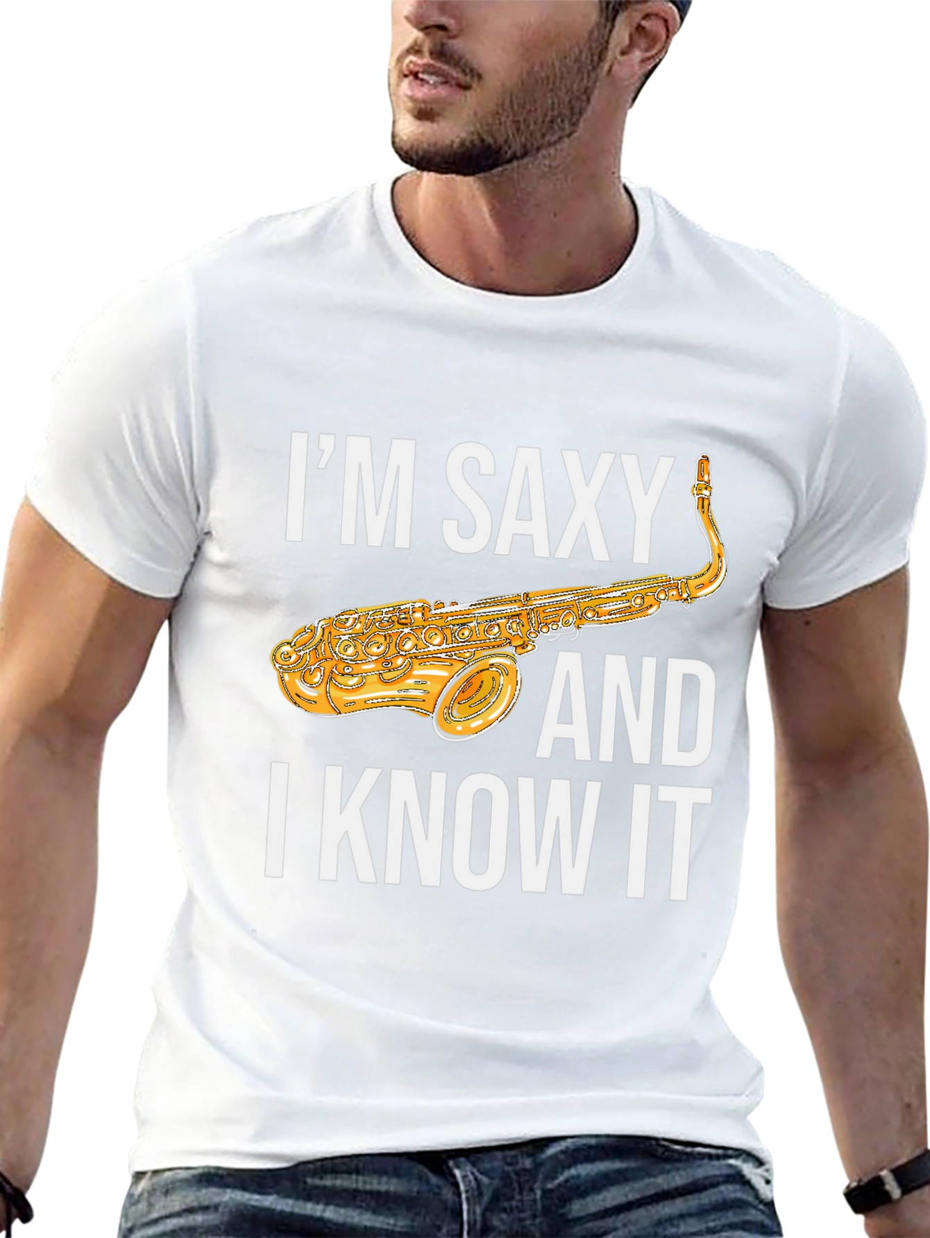 Im Saxy and I Know It Saxophone T-Shirt