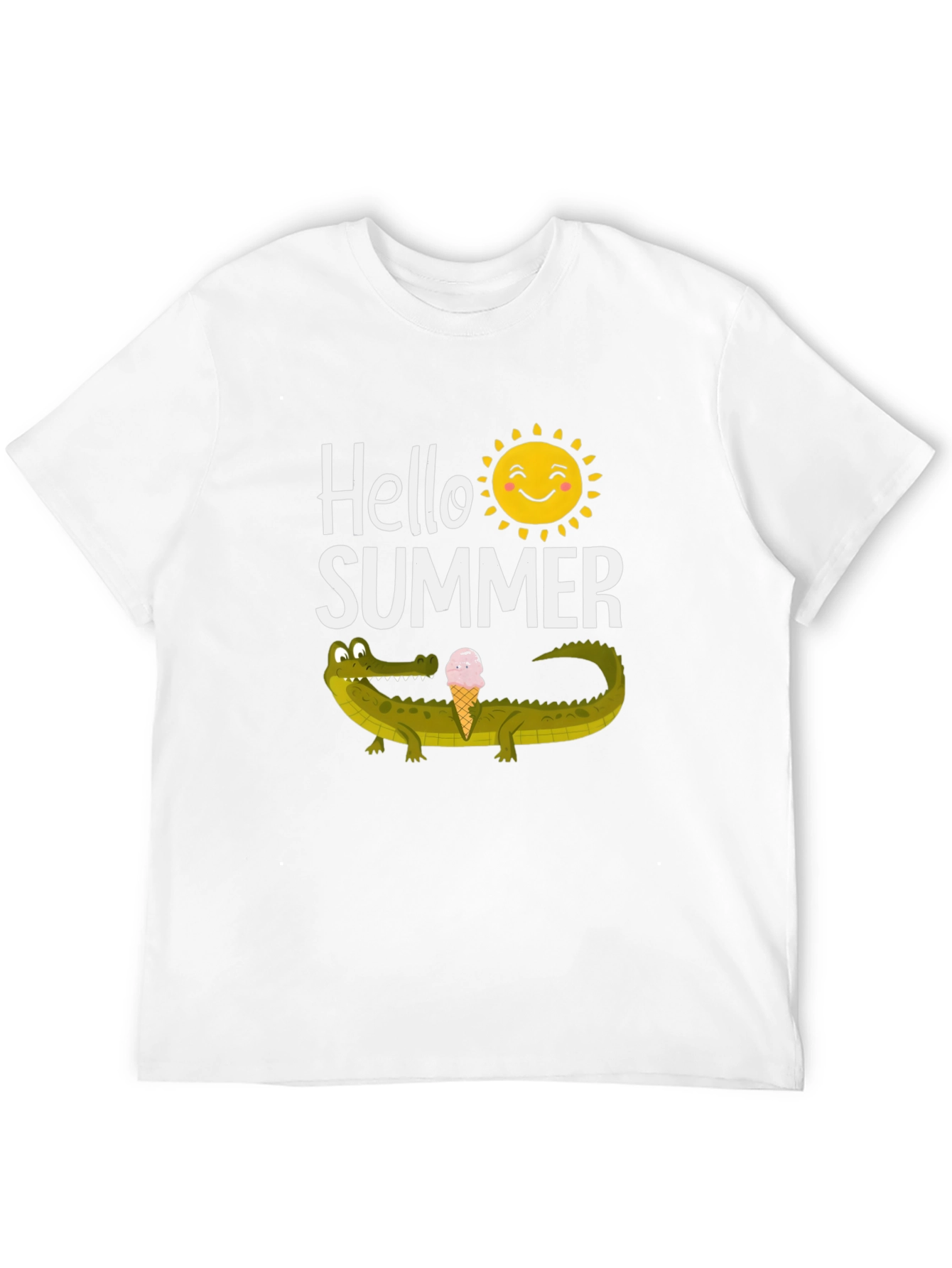 Hello Summer Crocodile Graphic Tee