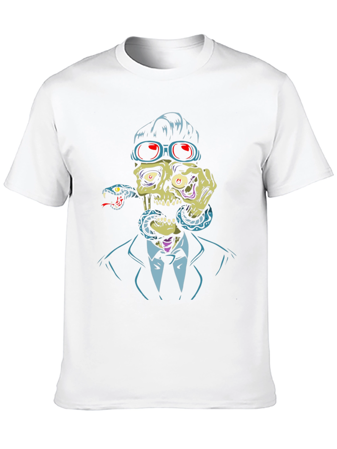 Skull & Snake Graphic T-Shirt