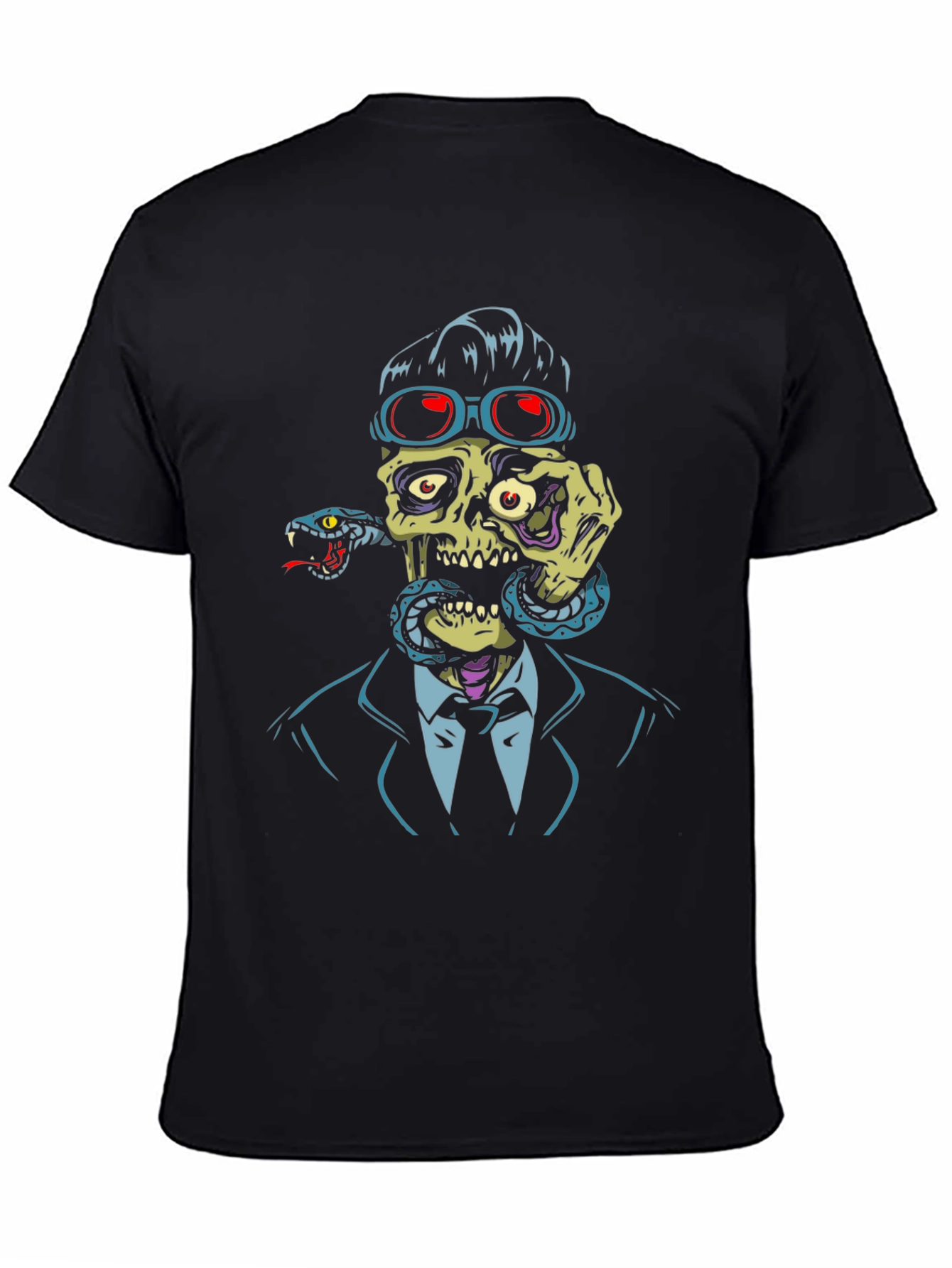 Skull & Snake Graphic T-Shirt
