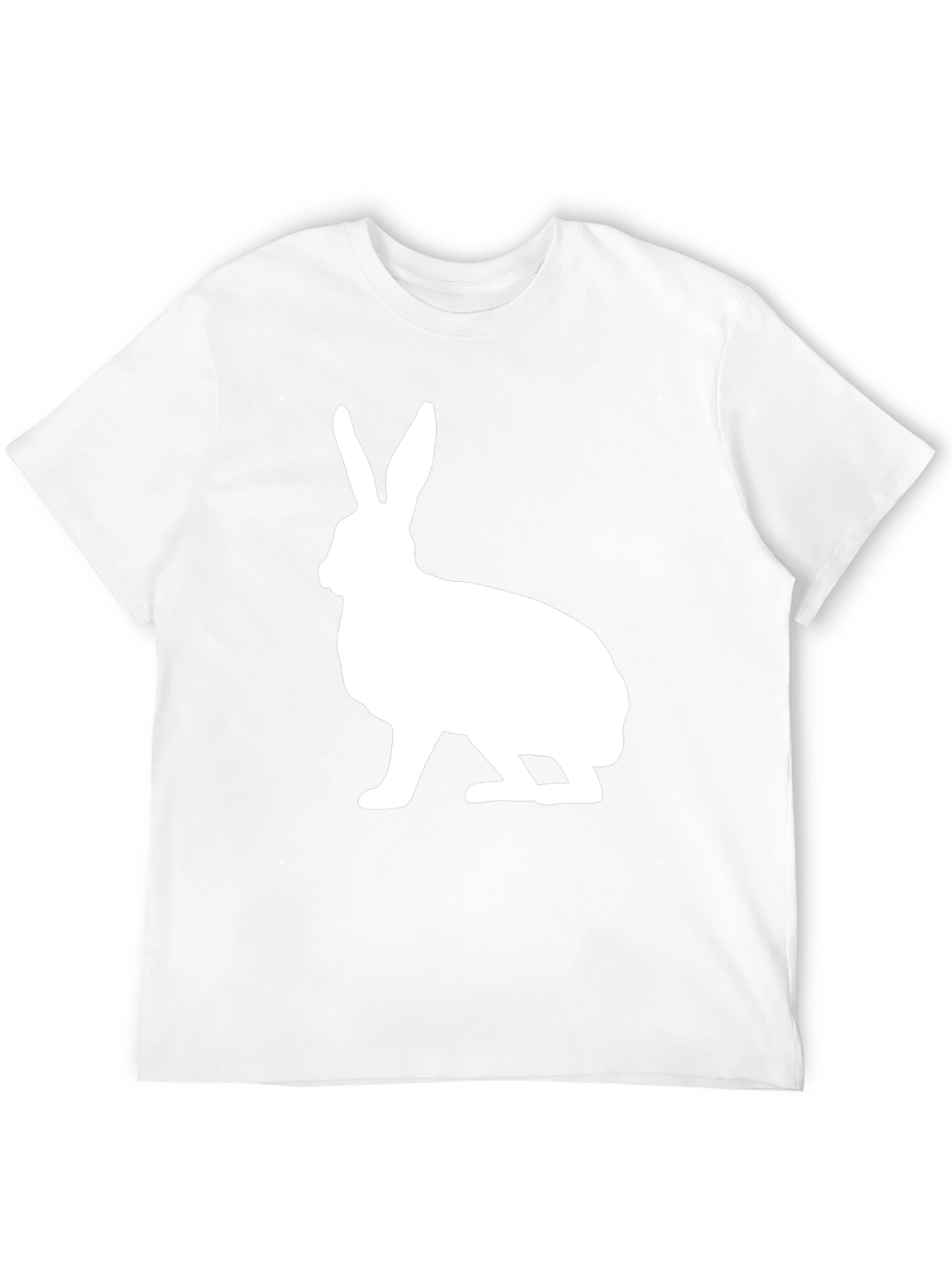 Rabbit Graphic Print Crew Neck T-Shirt