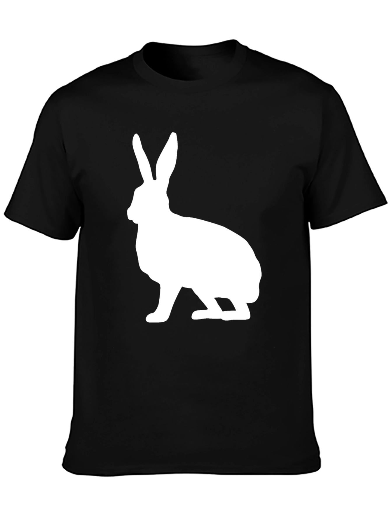 Rabbit Graphic Print Crew Neck T-Shirt