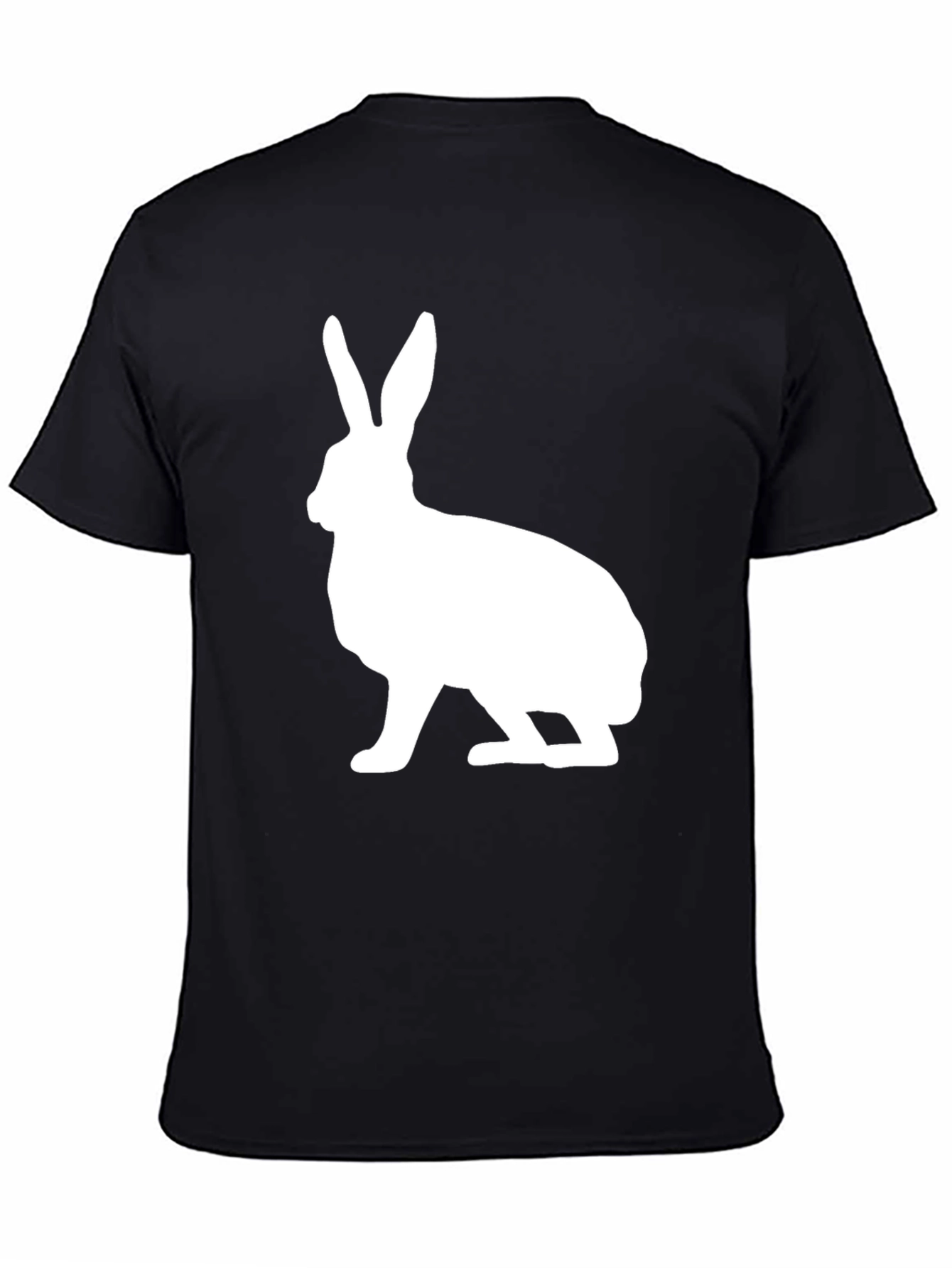 Rabbit Graphic Print Crew Neck T-Shirt