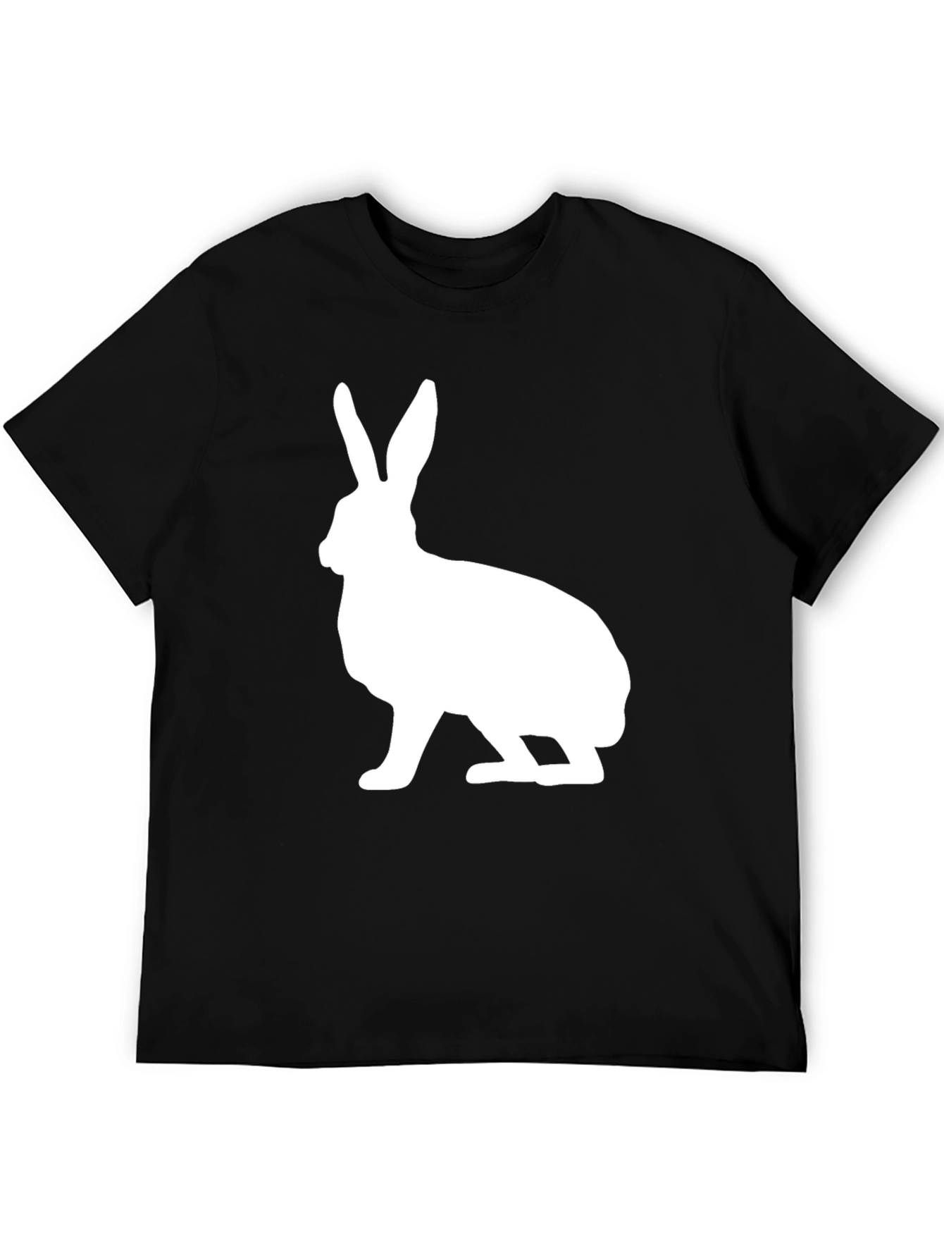 Rabbit Graphic Print Crew Neck T-Shirt