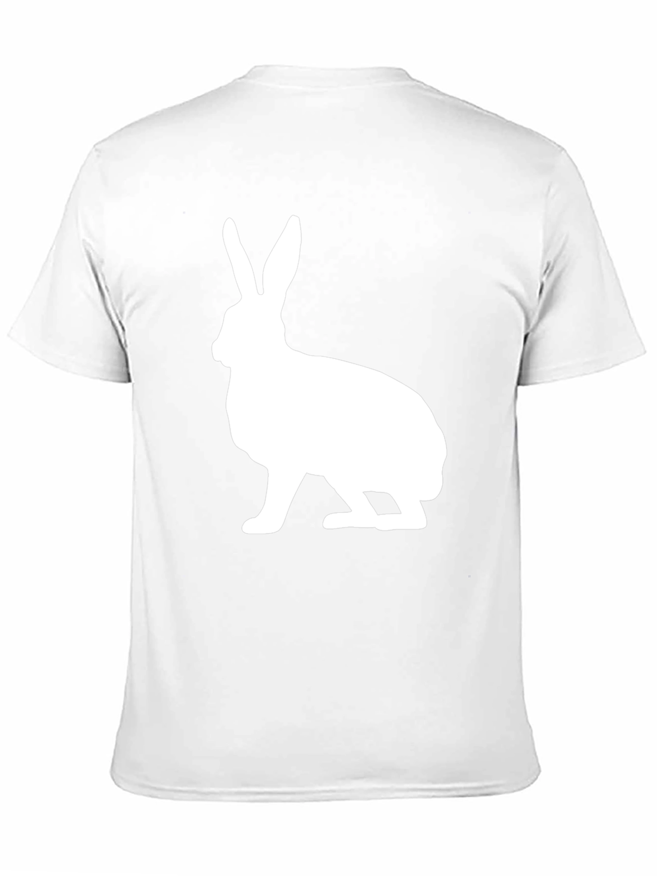 Rabbit Graphic Print Crew Neck T-Shirt