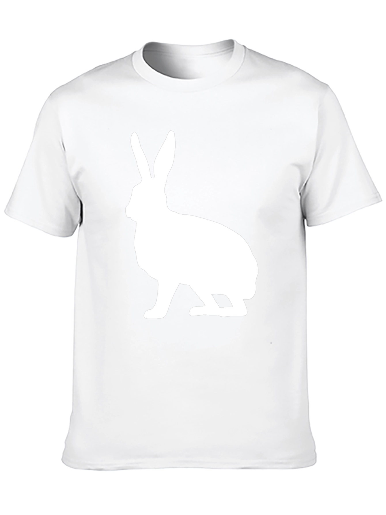 Rabbit Graphic Print Crew Neck T-Shirt