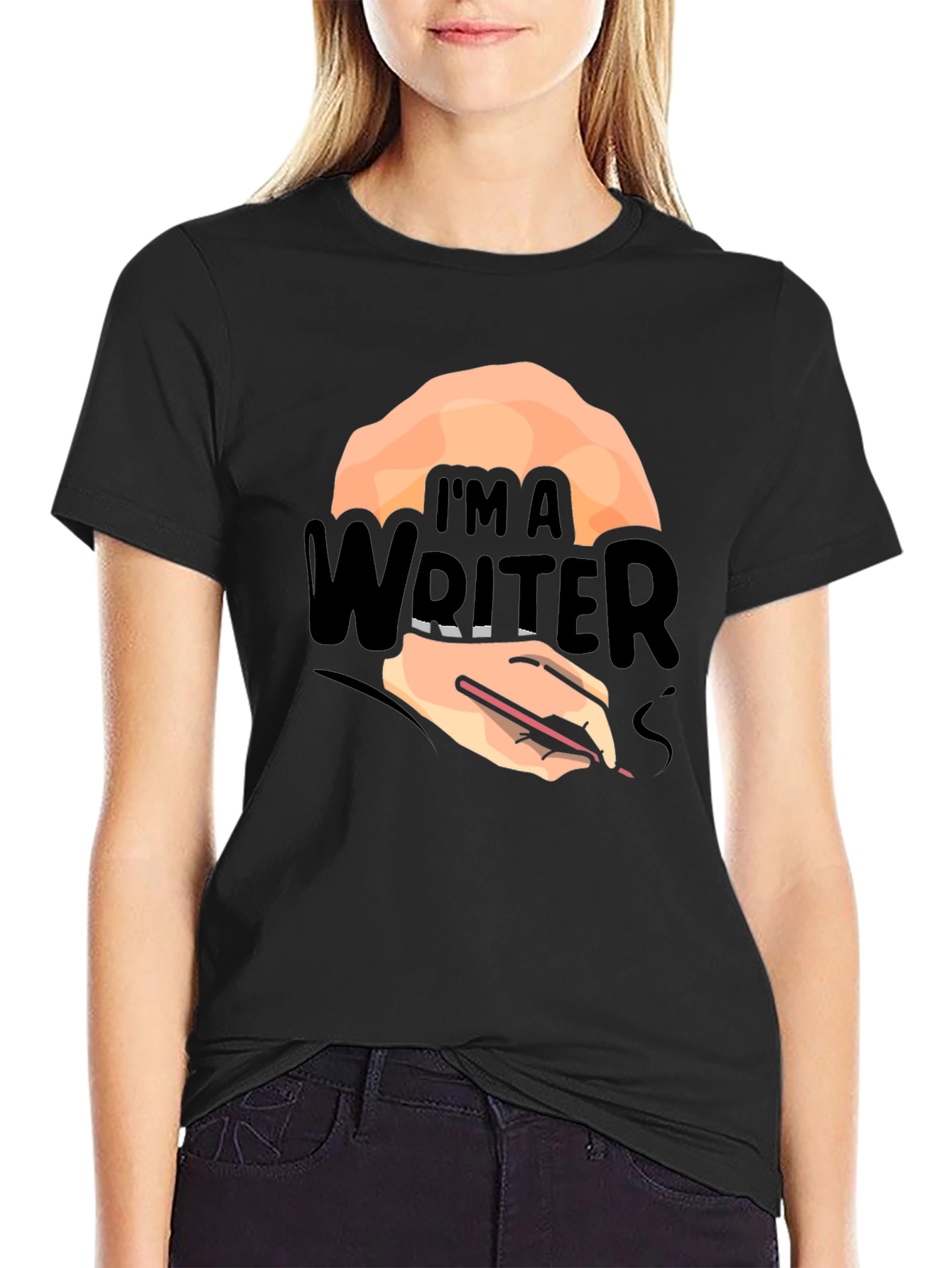 Im A Writer T-Shirt - Black Graphic Tee